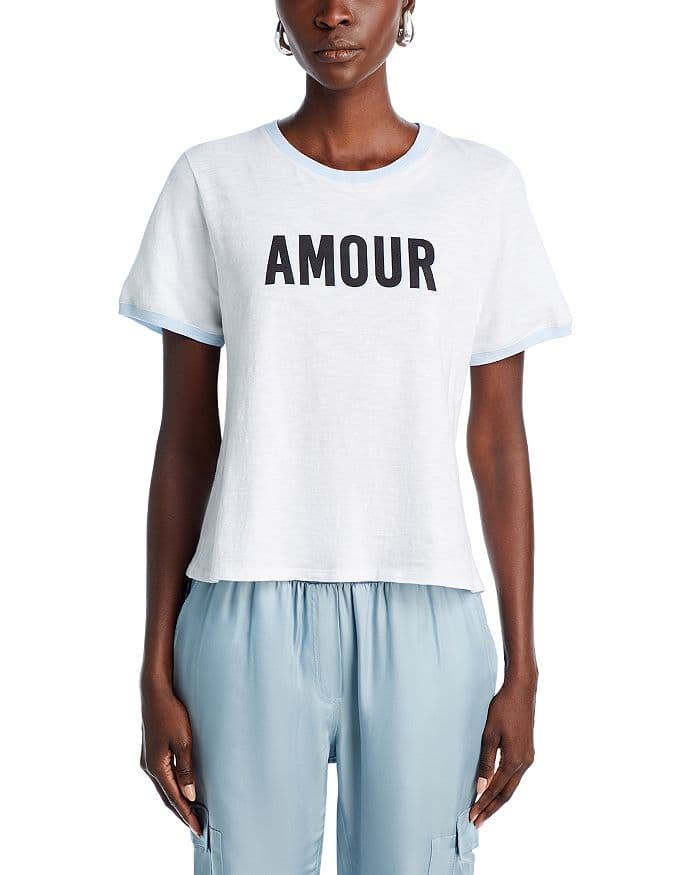 Cotton Two Tone Amour Tee - Image 1