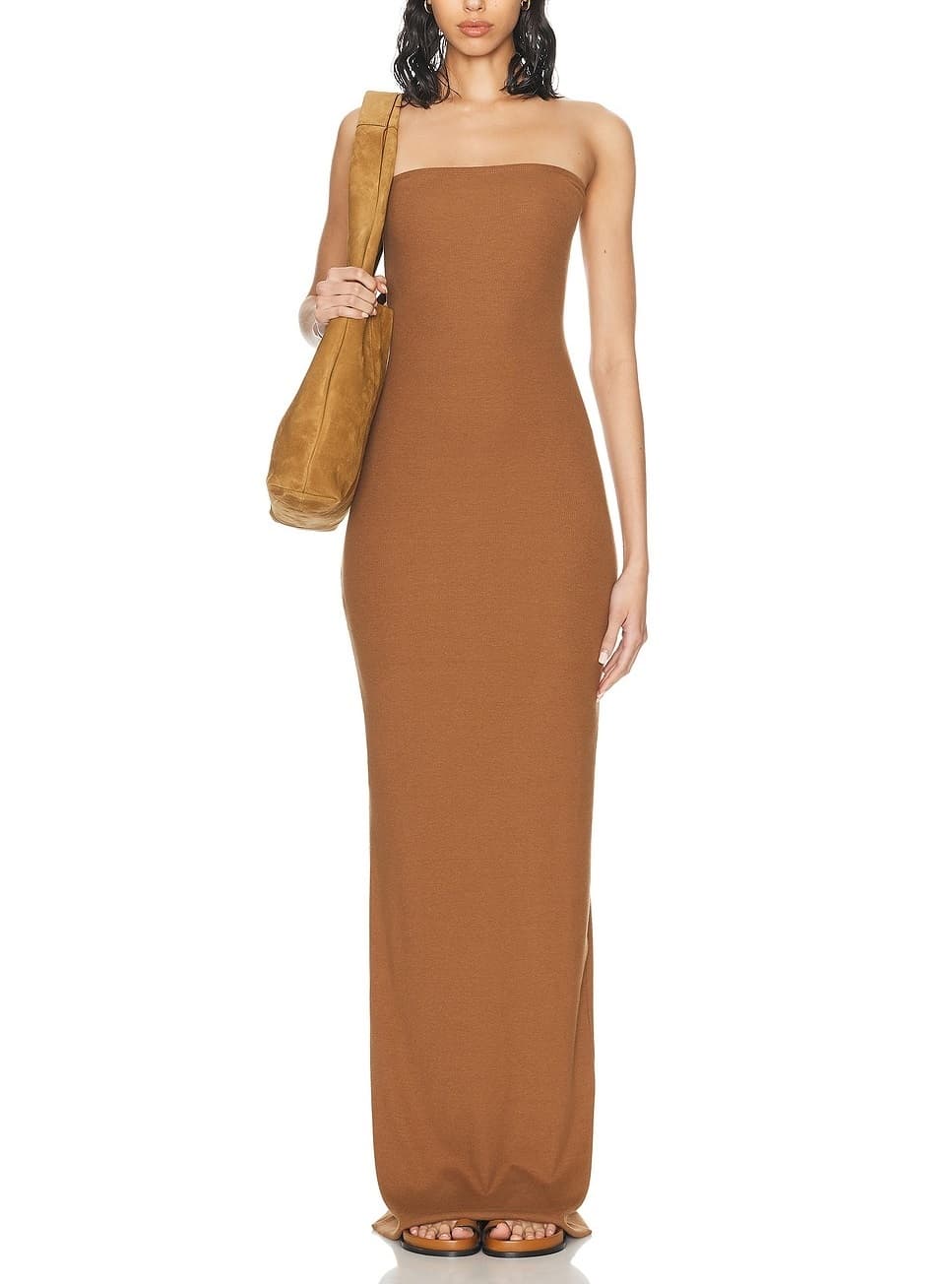 Tube Maxi Dress In Earth - Image 1