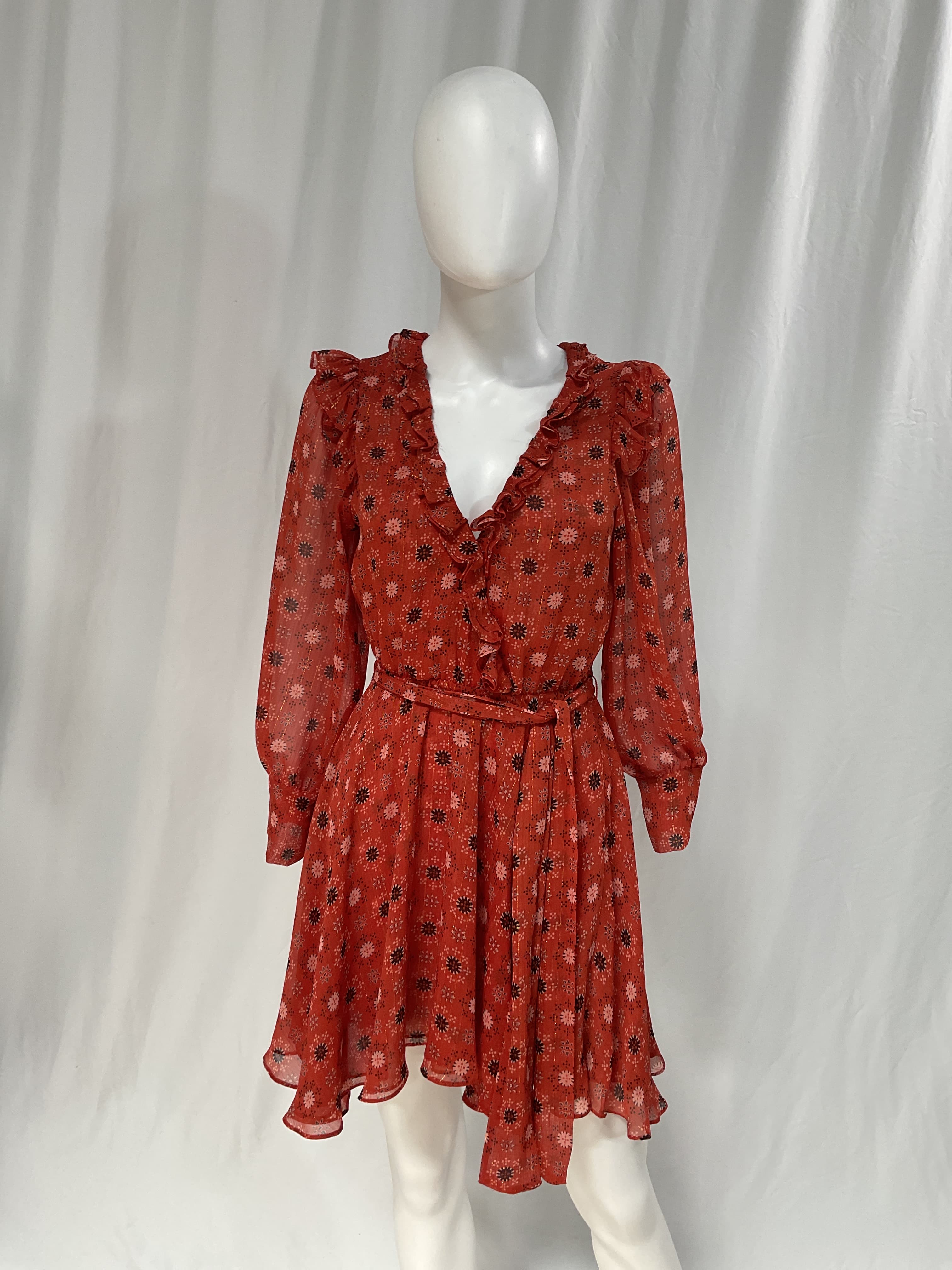 Floral Ruffled Mini Dress - Image 2