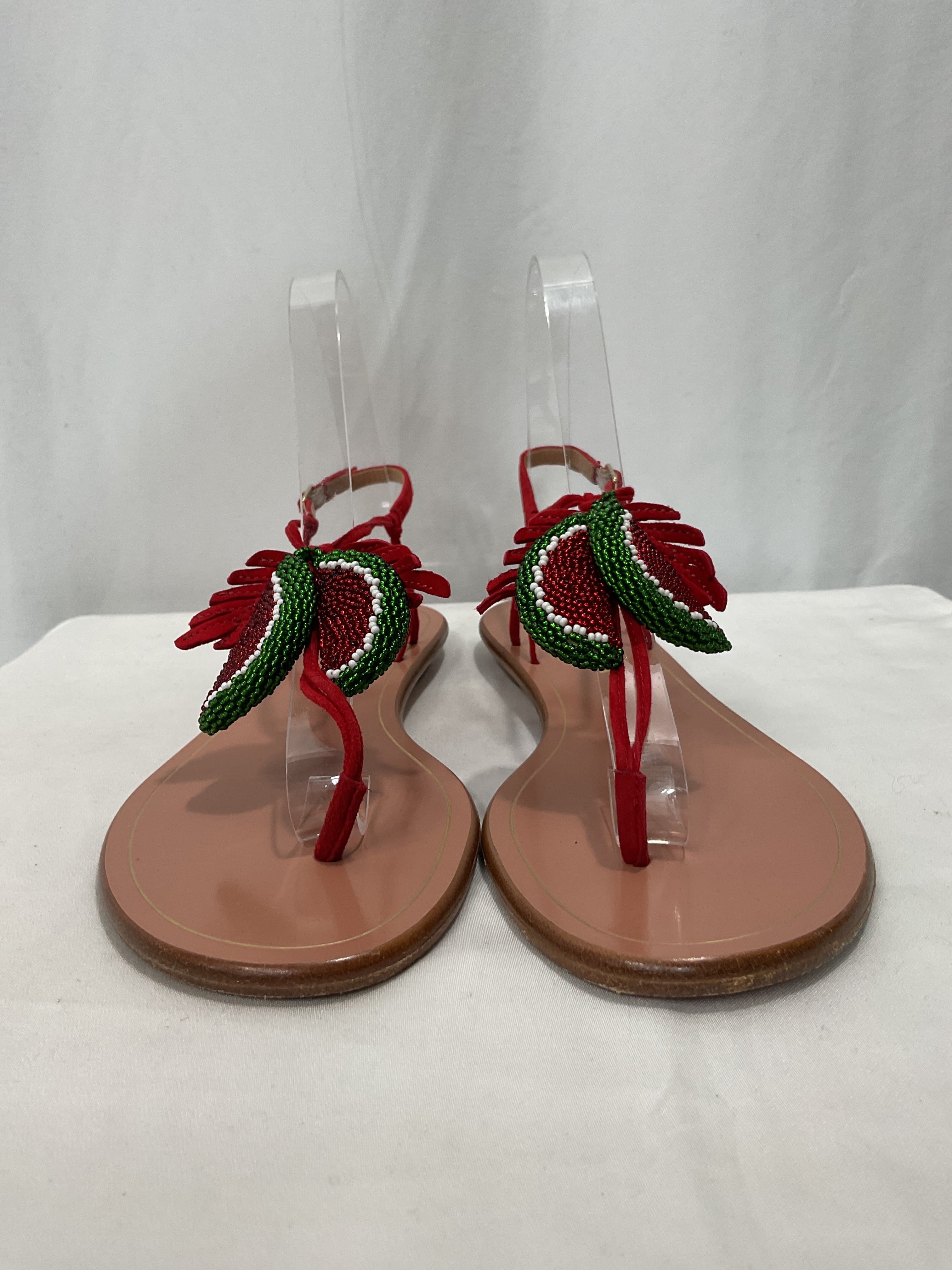 Patillita Flat Sandal In Lipstick - Image 2