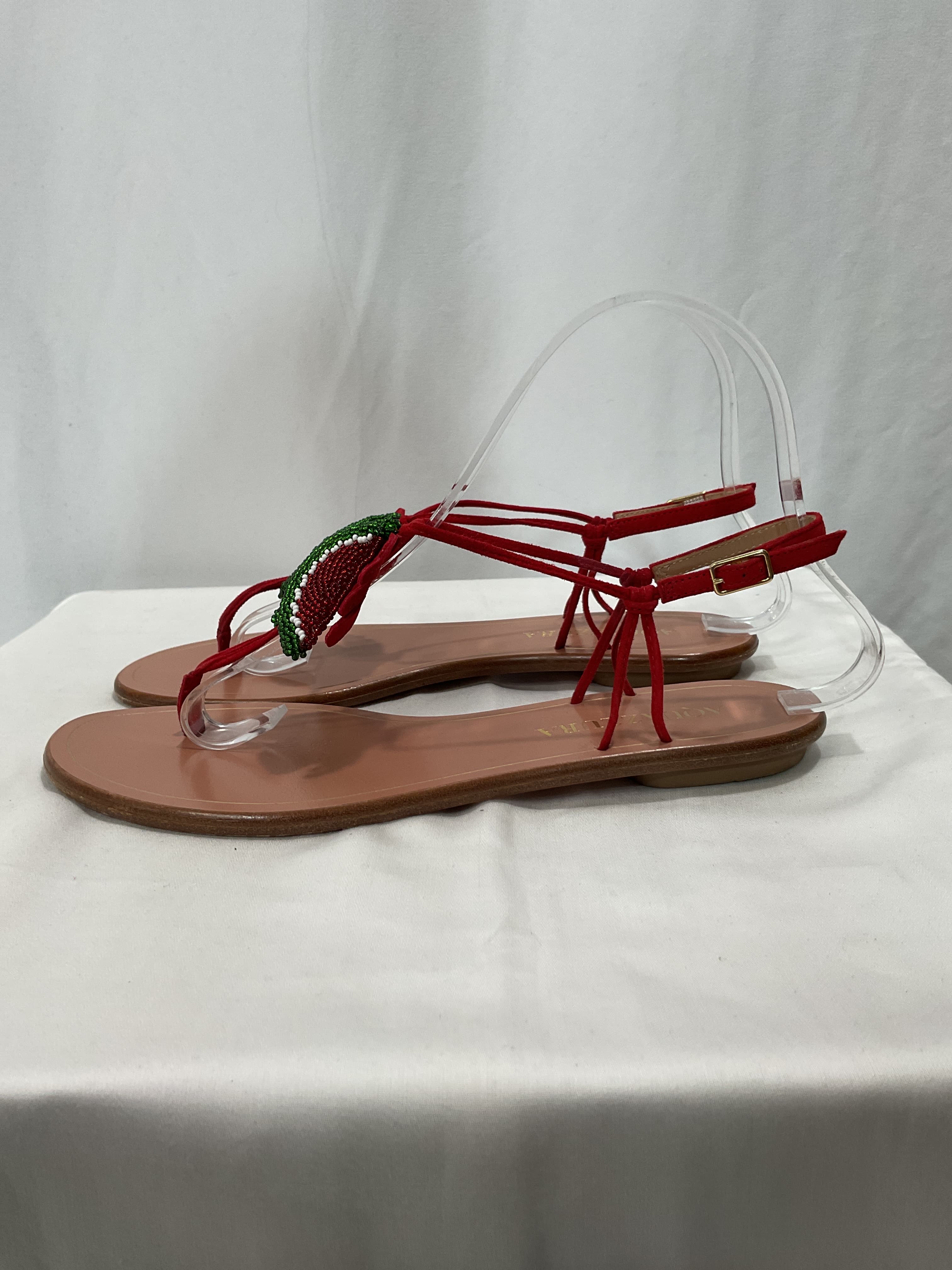 Patillita Flat Sandal In Lipstick - Image 3