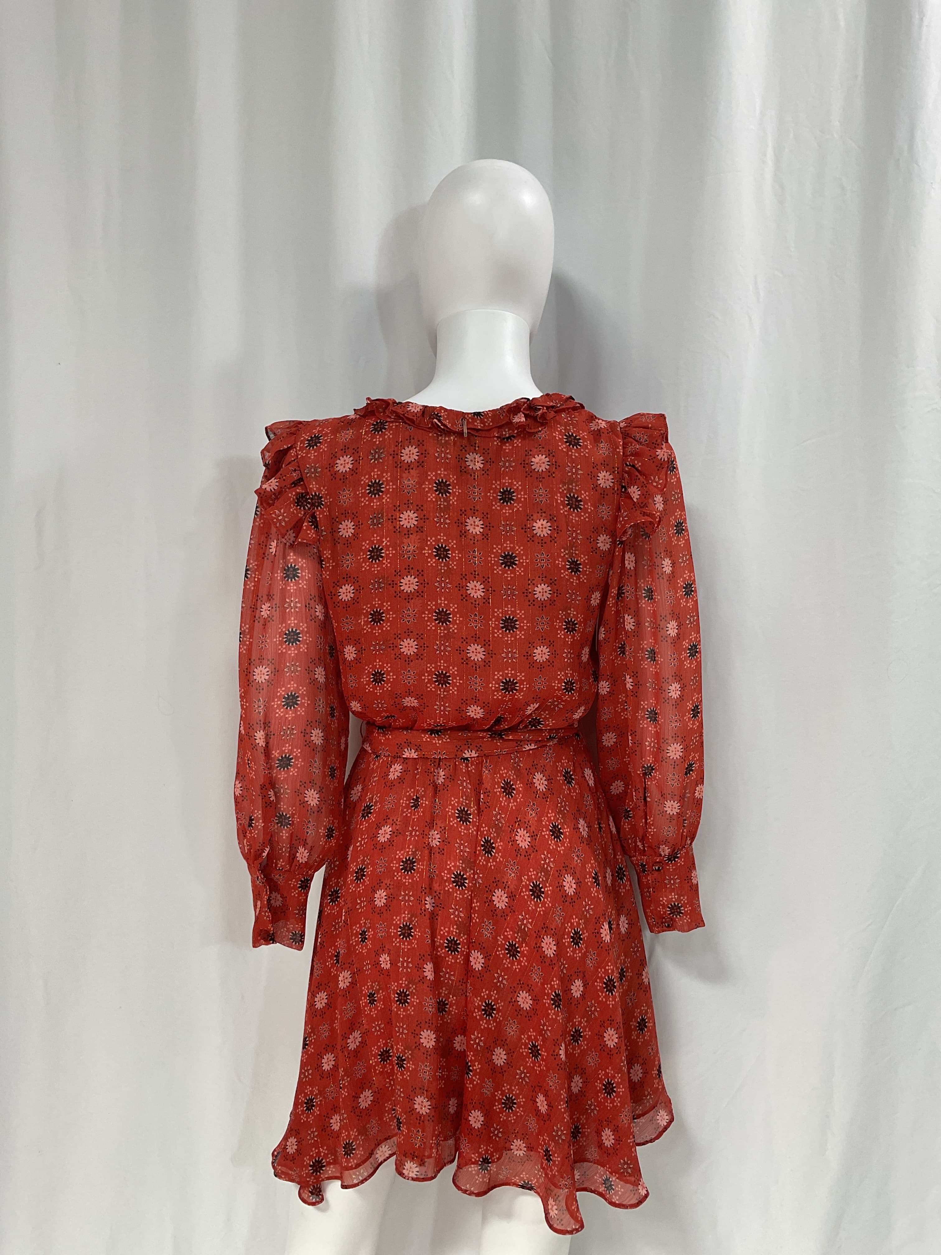Floral Ruffled Mini Dress - Image 3