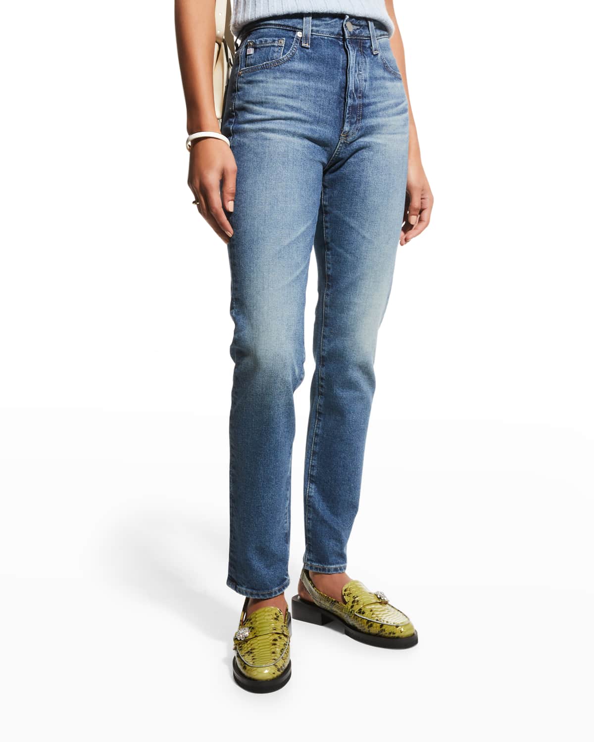 Alexxis Vintage High-Rise Slim Straight Jeans - Image 1