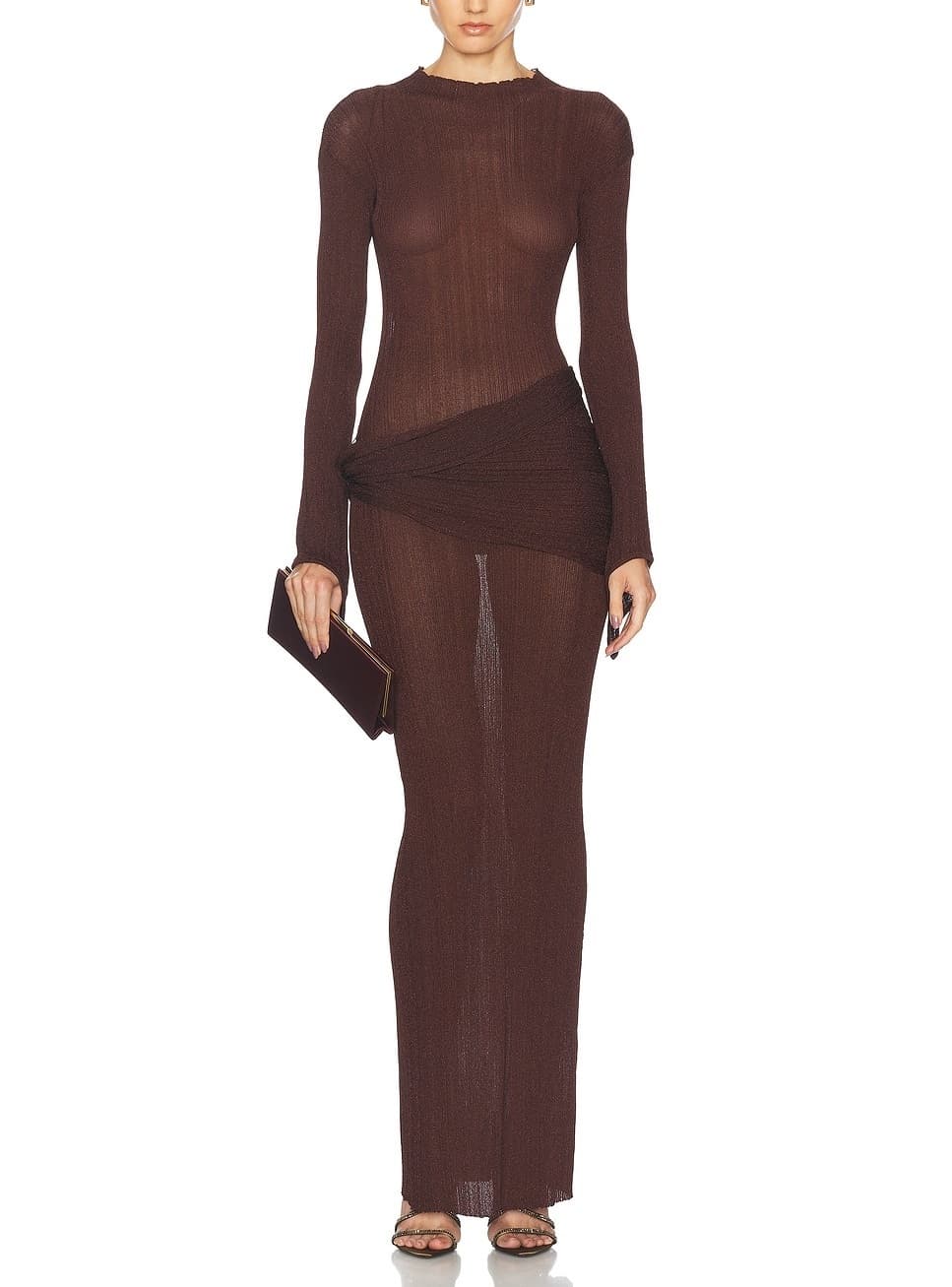 Steren Dress In Chocolate - Image 1