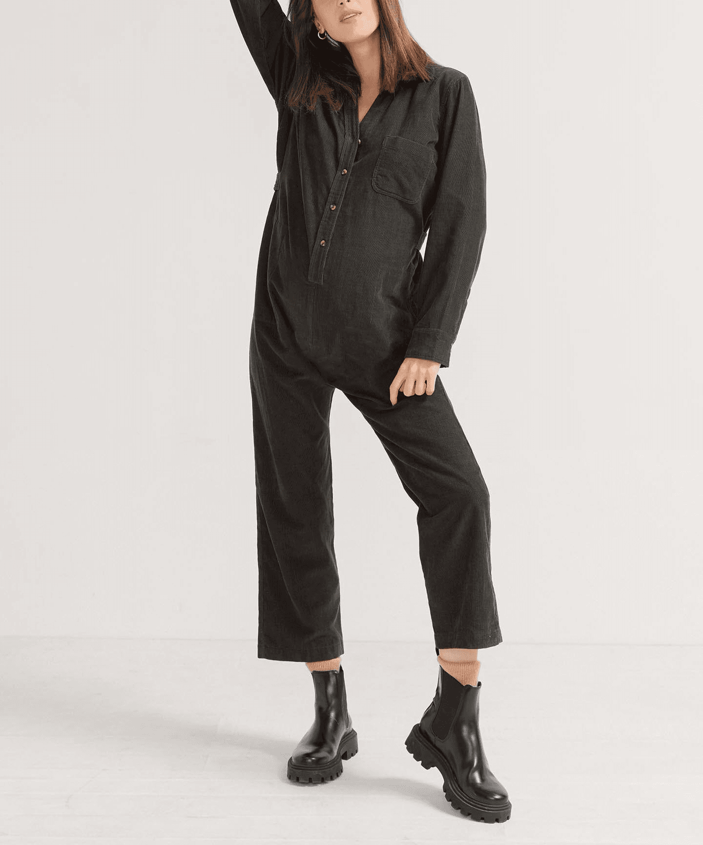The Everyday Nursing Cord Jumpsuit - Image 1