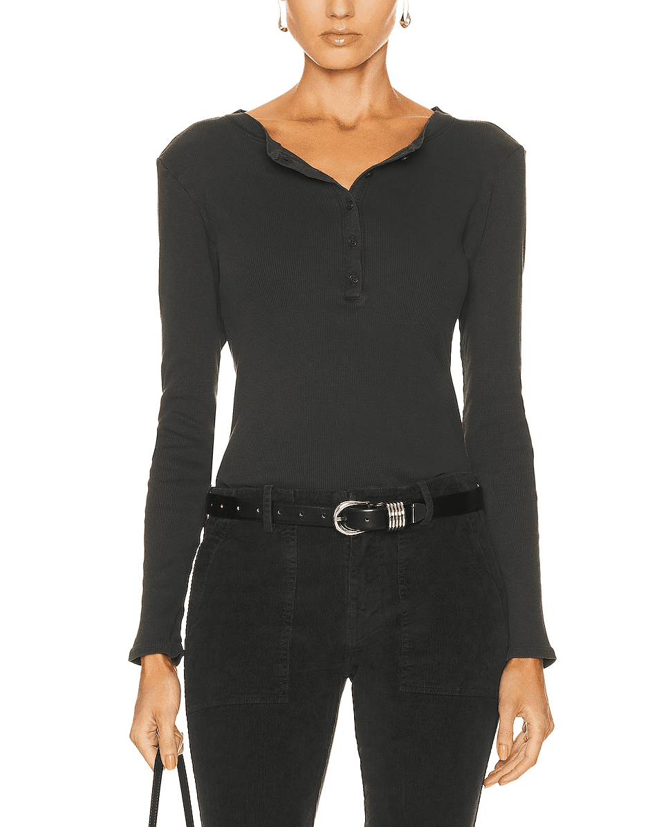 Jordan Henley Tee In Gunmetal - Image 1