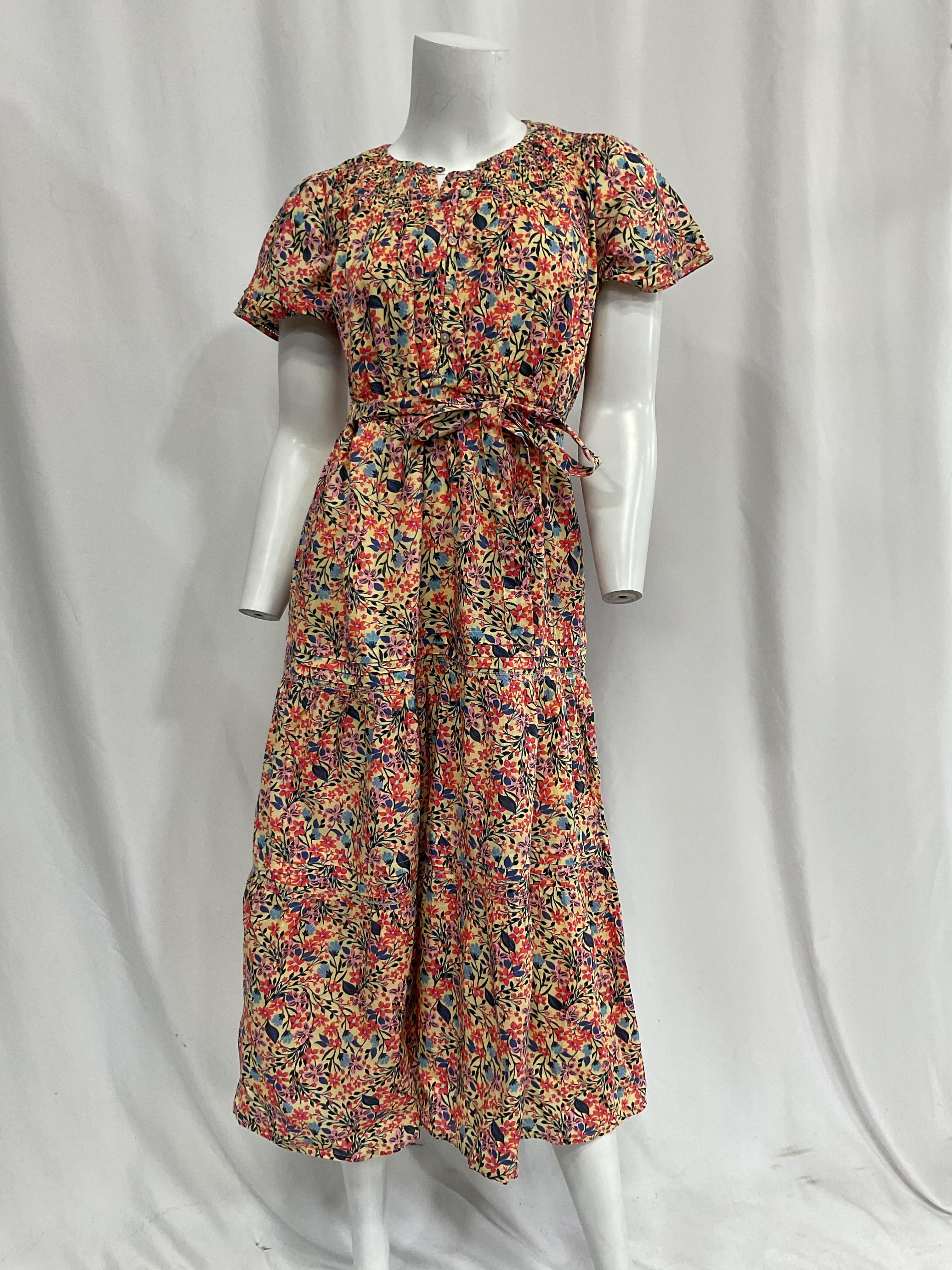 Hatch X A Pea In The Pod Smocked Yoke Tier Maxi Dress - Image 3