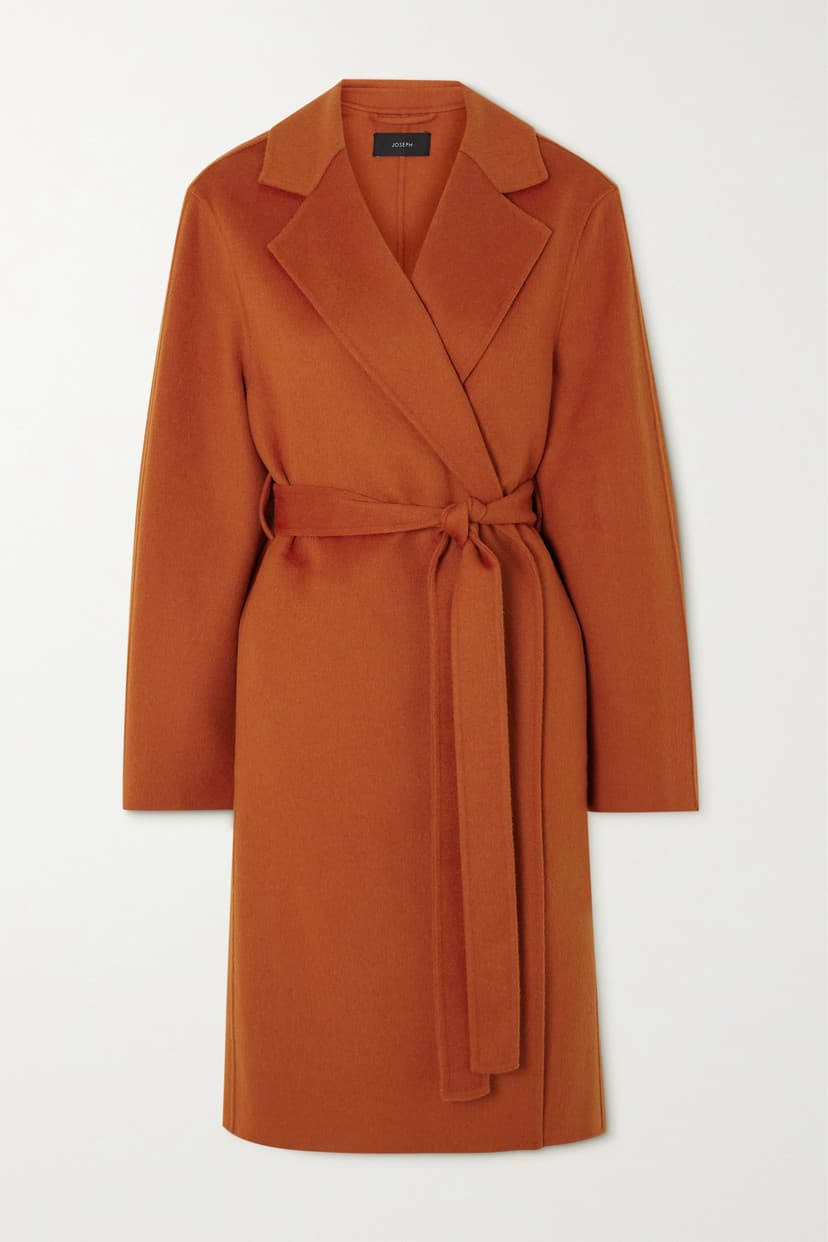 Cenda Belted Wool And Cashmere-Blend Coat - Image 1