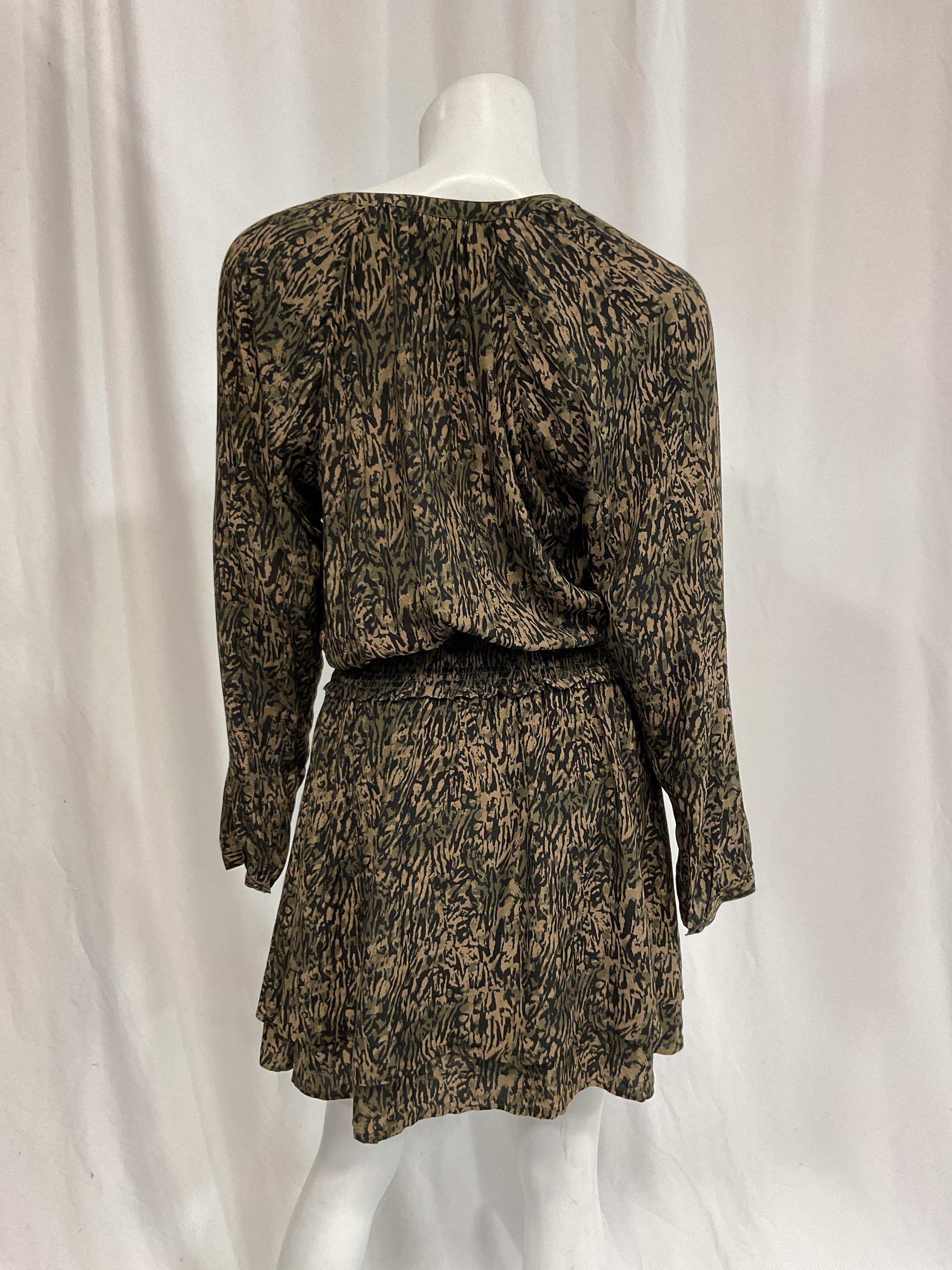 Jasmine Smocked Waist Long Sleeve Minidress - Image 2