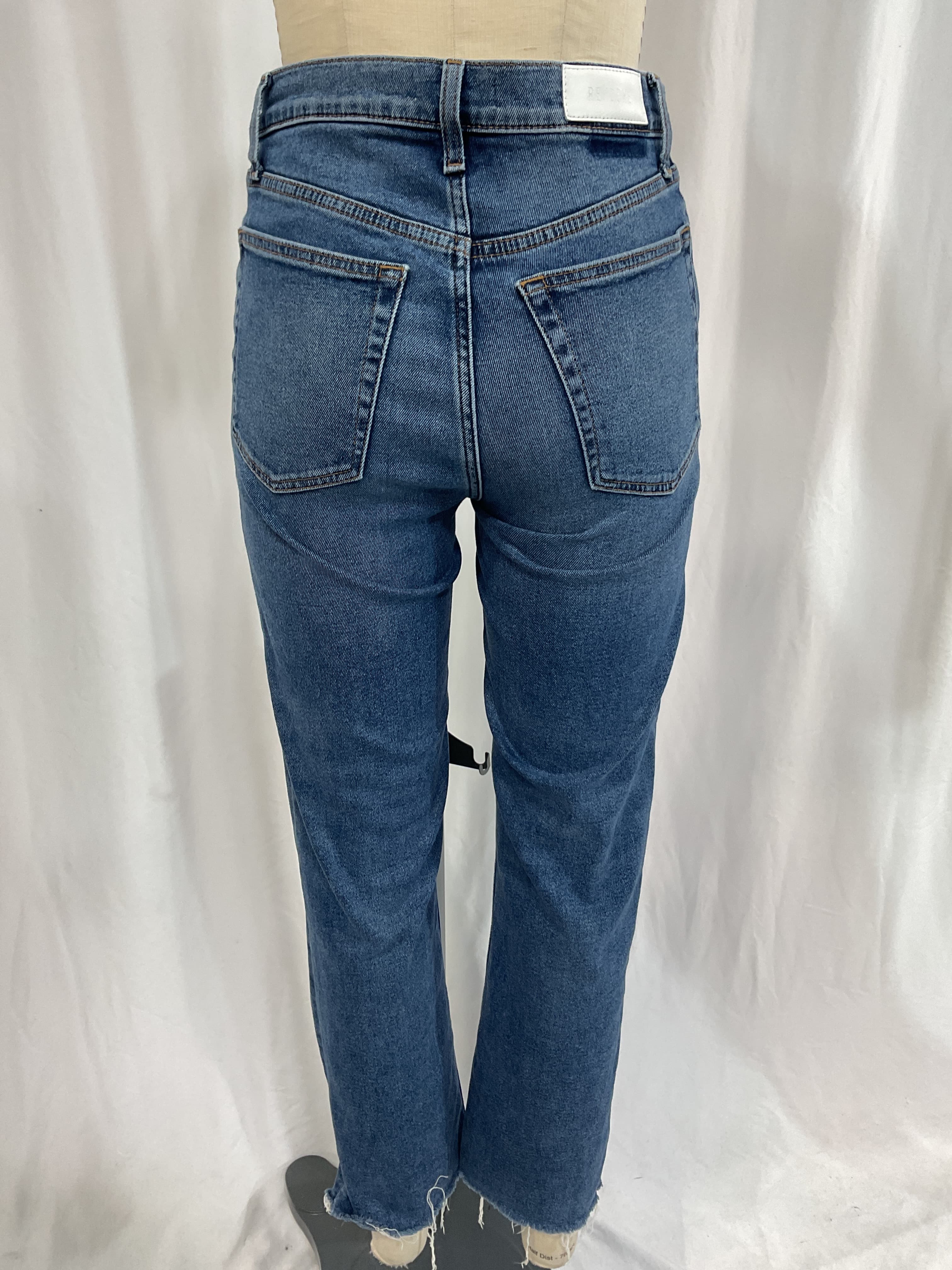 '70s High Waist Ankle Stovepipe Jeans - Image 3