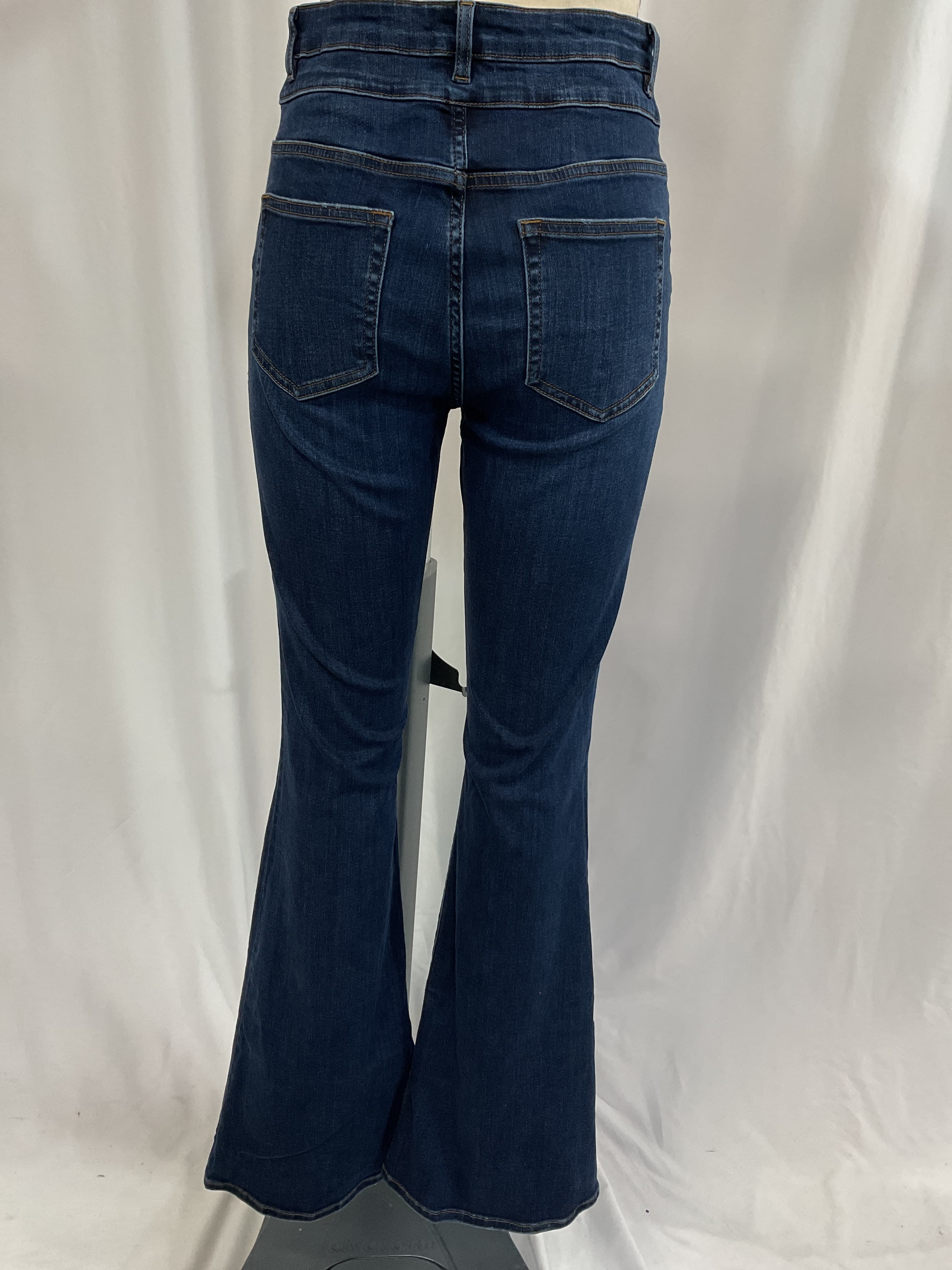 Double Waistband High Waist Flare Jeans - Image 2