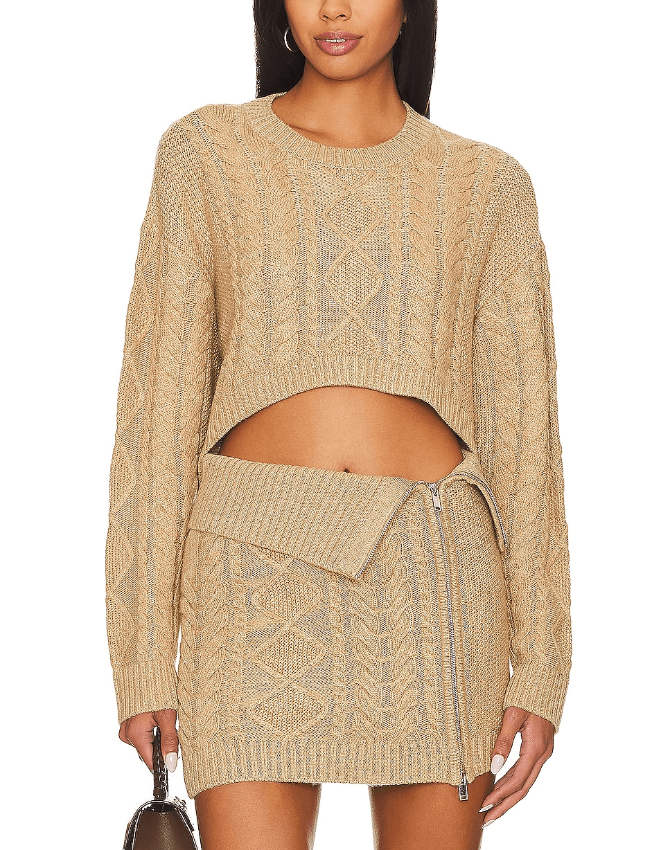 Carmen Cropped Cable Crew - Image 1