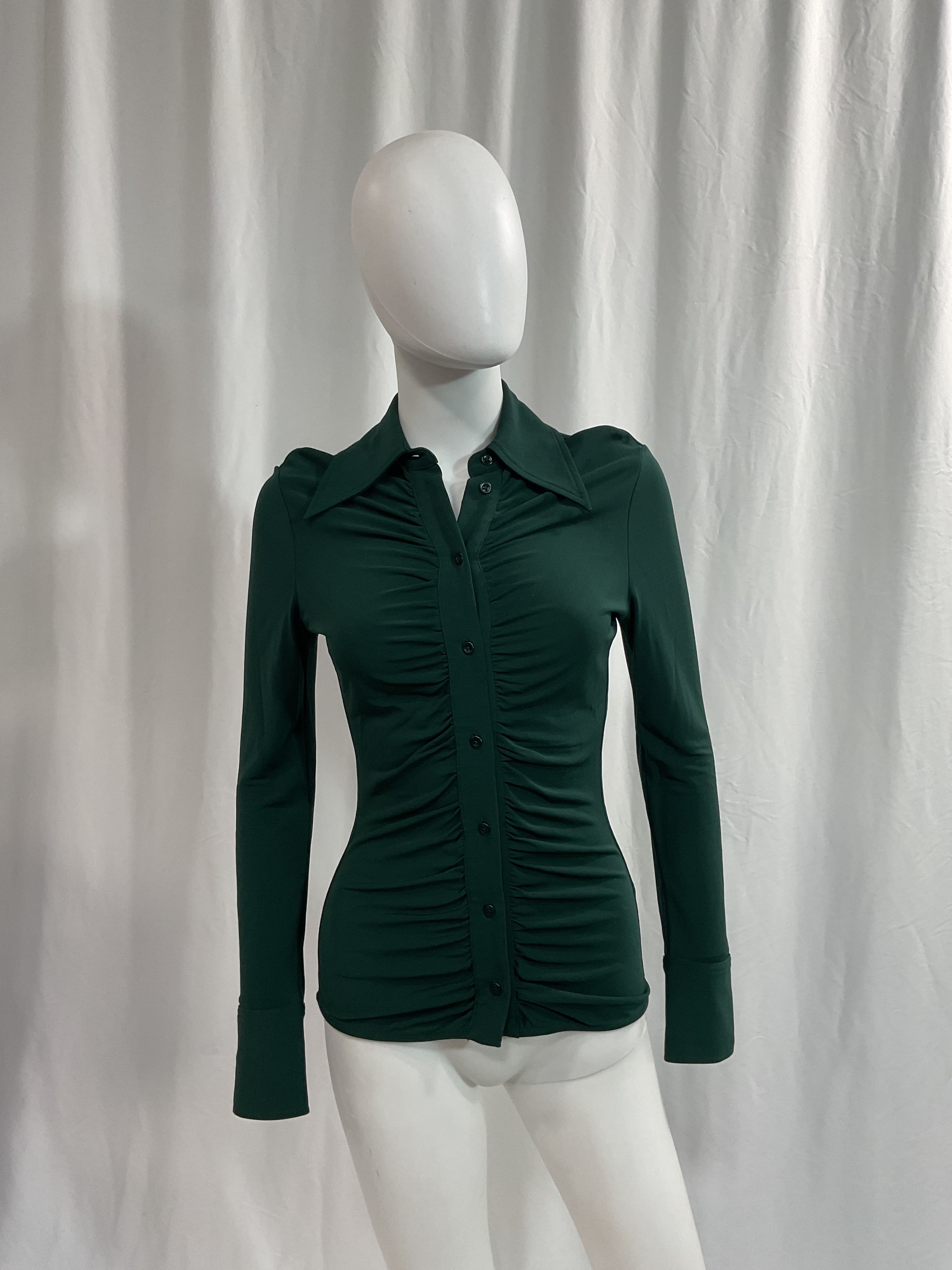 Matte Crepe Button Down - Image 2