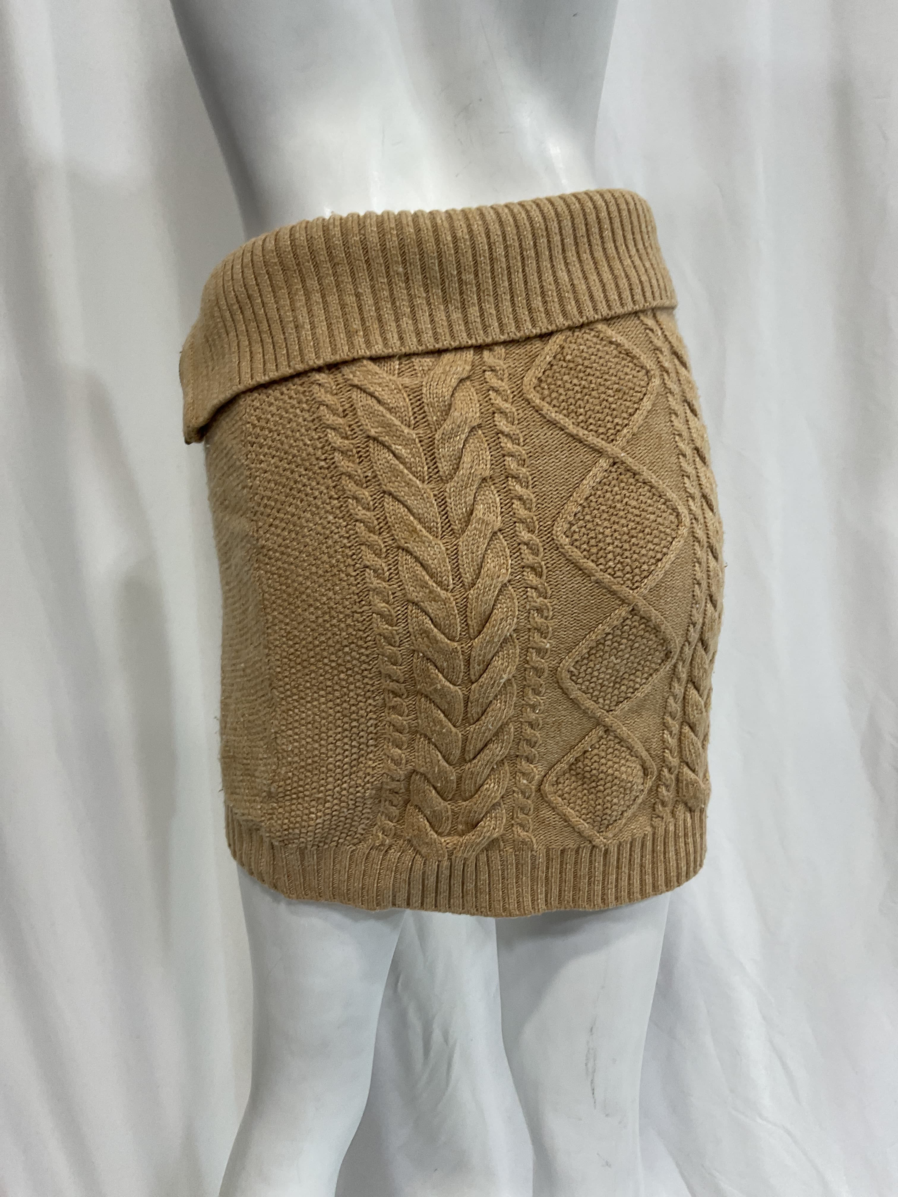 Carmen Fold Over Cable Mini Skirt With Zip - Image 3