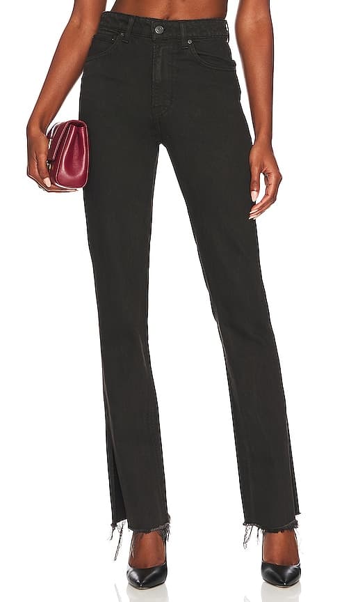 Harlow High Rise Slim Boot With Slit In Redwood Grove - Image 1