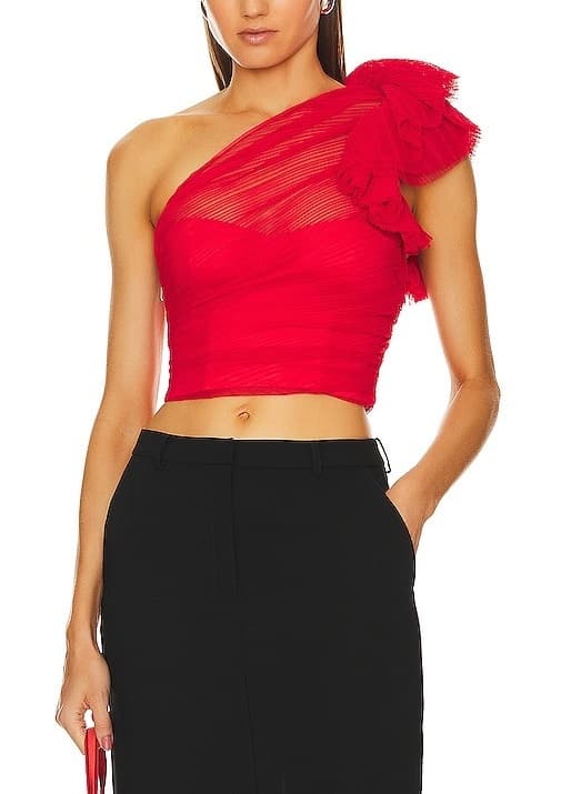 Soriya Top In Royal Red - Image 1