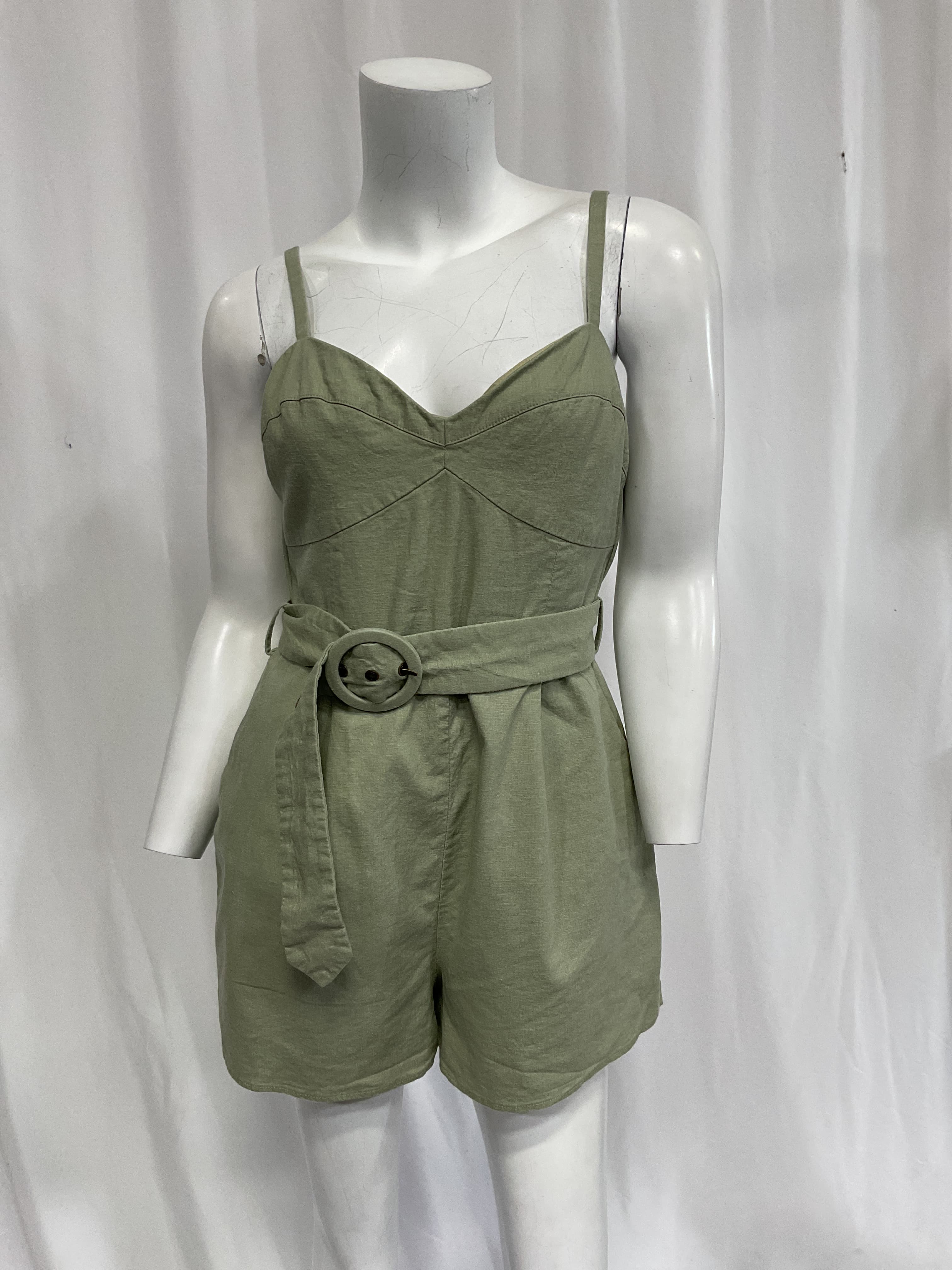 House Of Harlow 1960 X Revolve Nicola Romper In Sage Green - Image 3