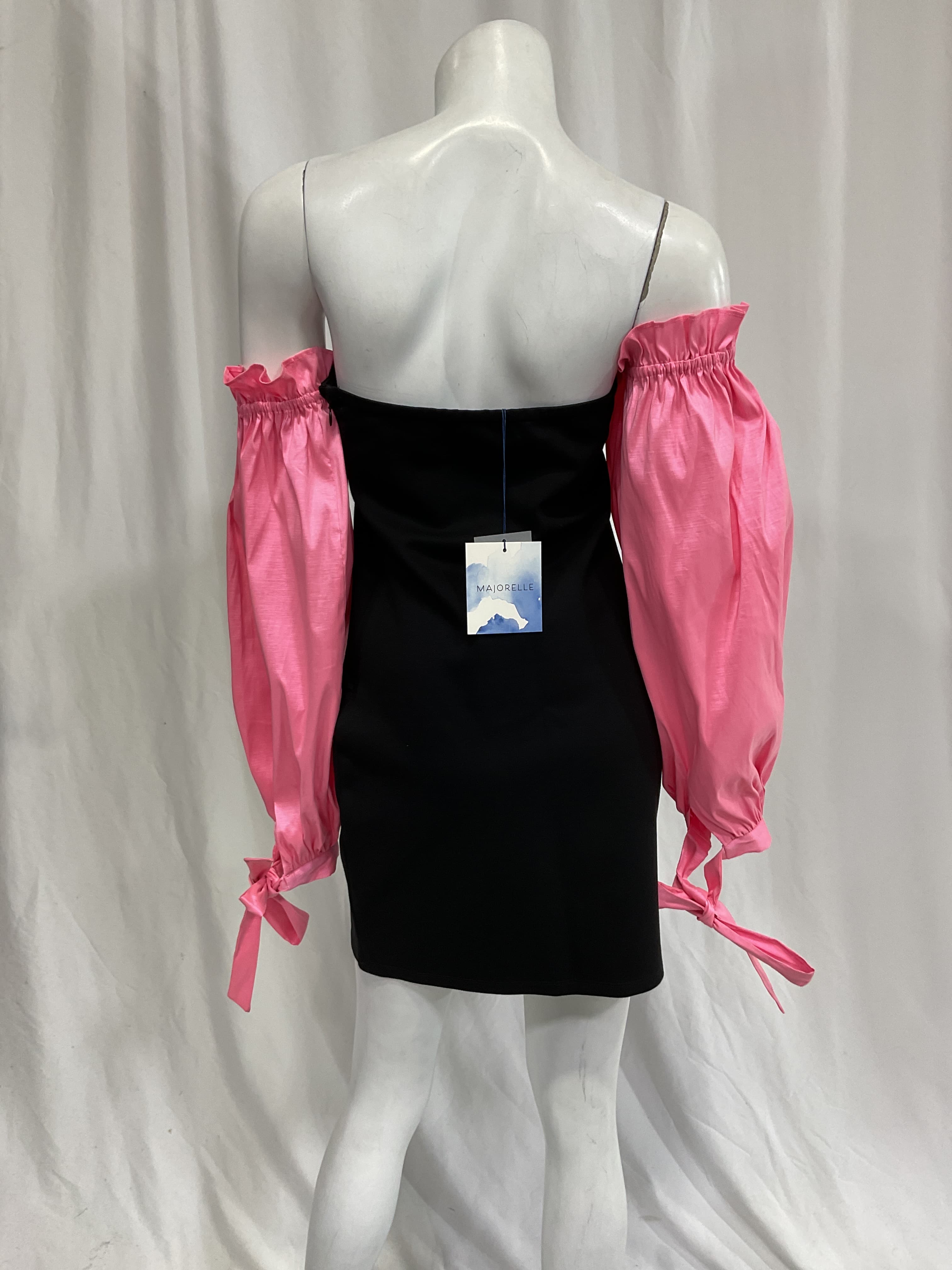 Sky Dress In Black & Pink - Image 2