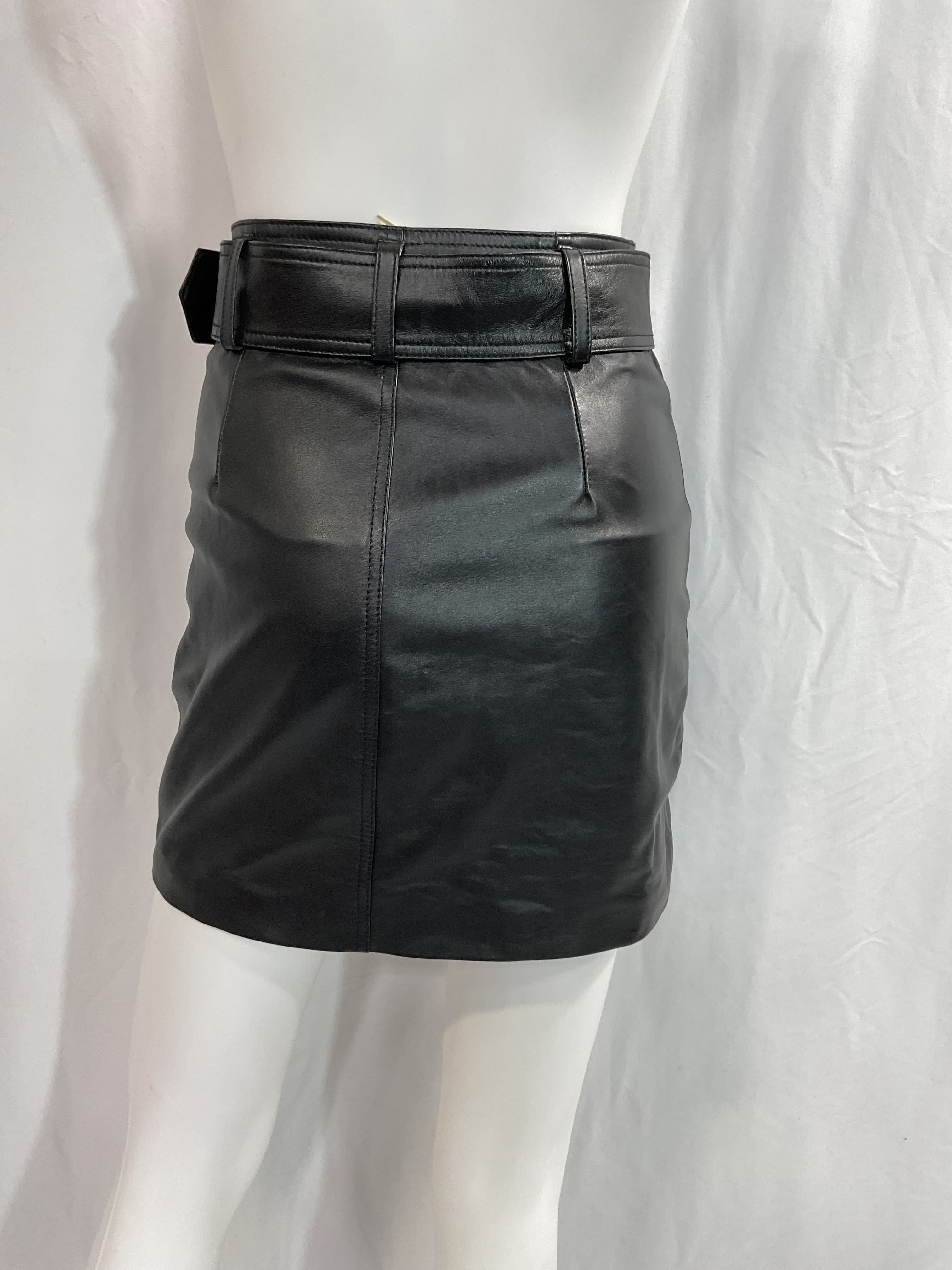 Sawyer Leather Moto Skirt - Image 4