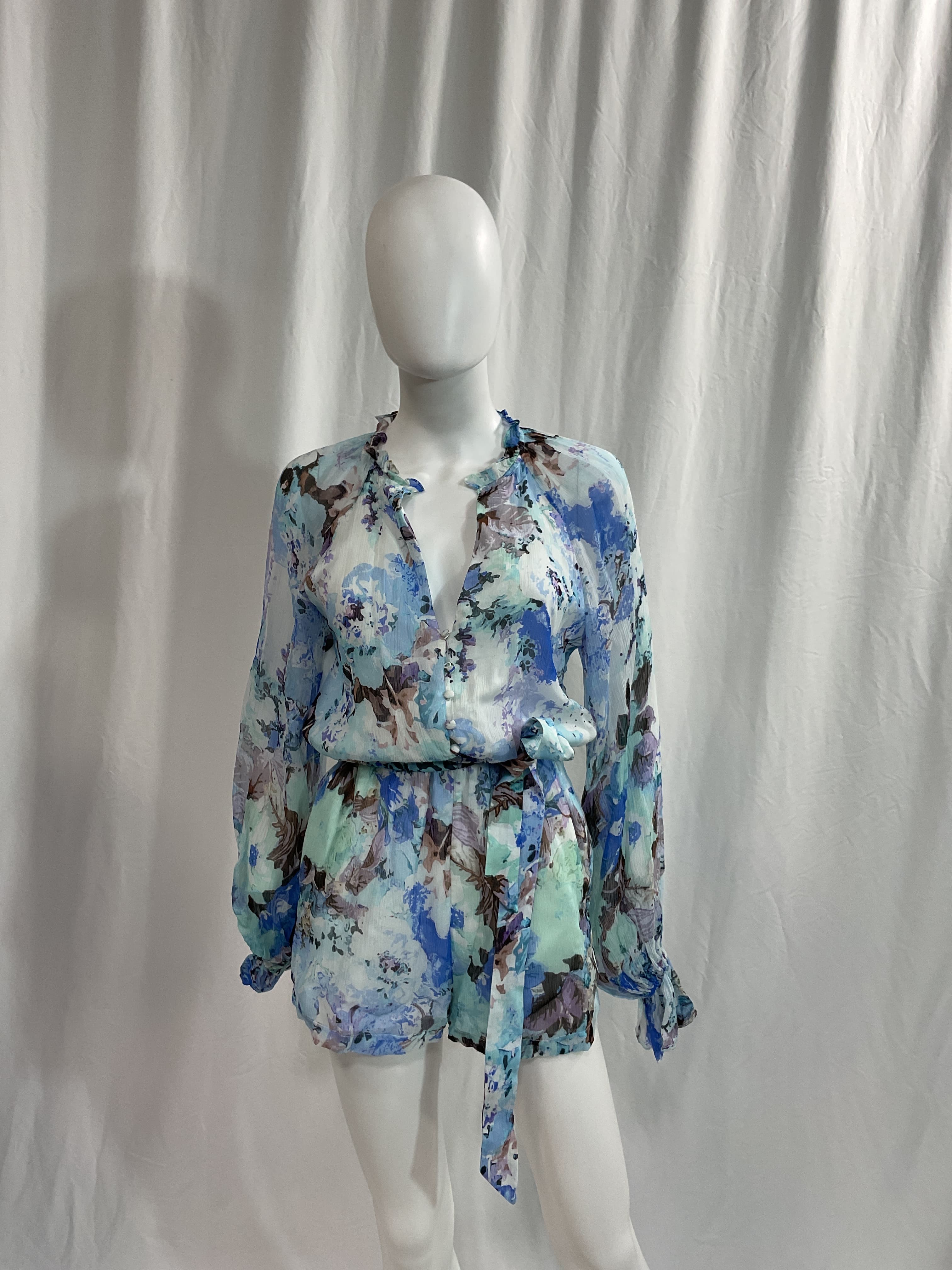 Hemant And Nandita X Revolve Teien Romper In Blue - Image 4