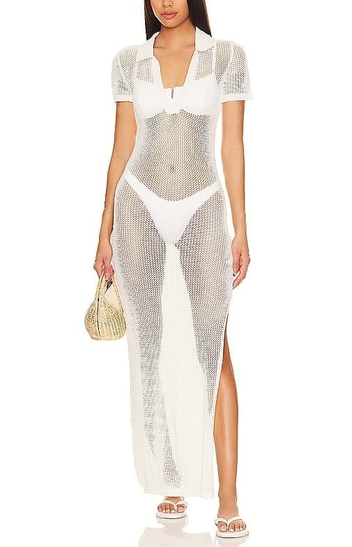 Sydney Cover Up In Cream - Image 1