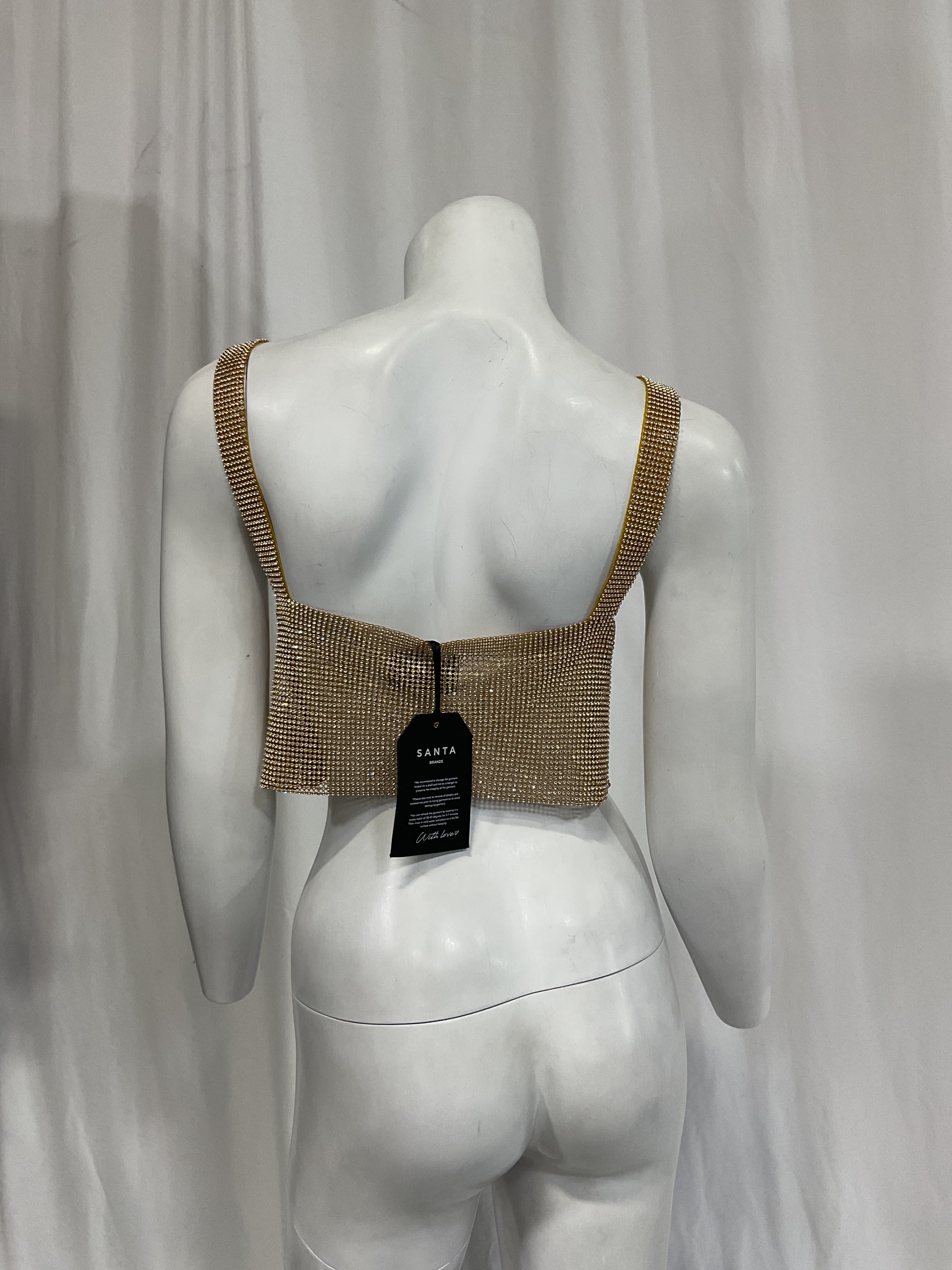 Cropped Top In Golden - Image 2