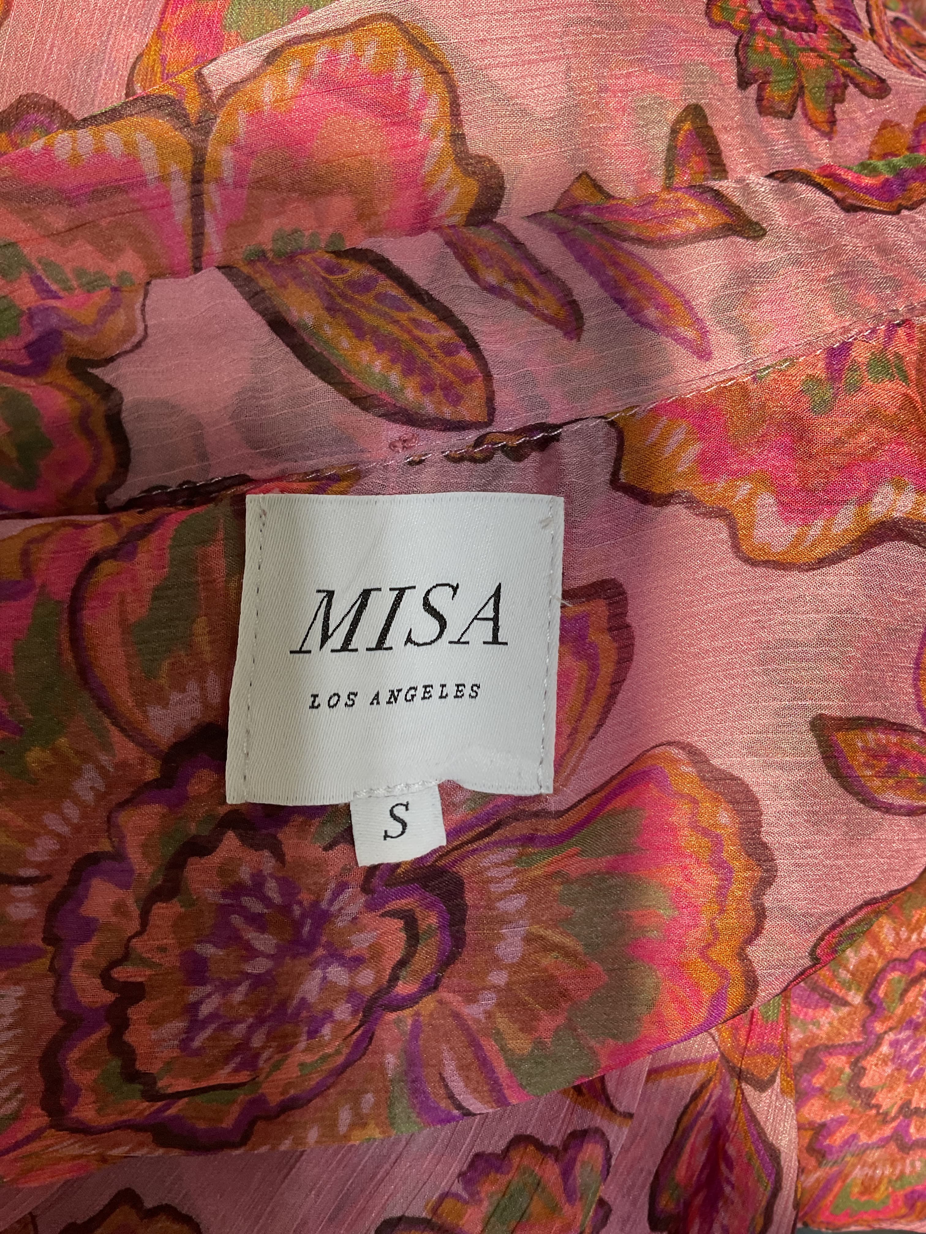 Pamelina Dress In Amaranth Flora - Image 3