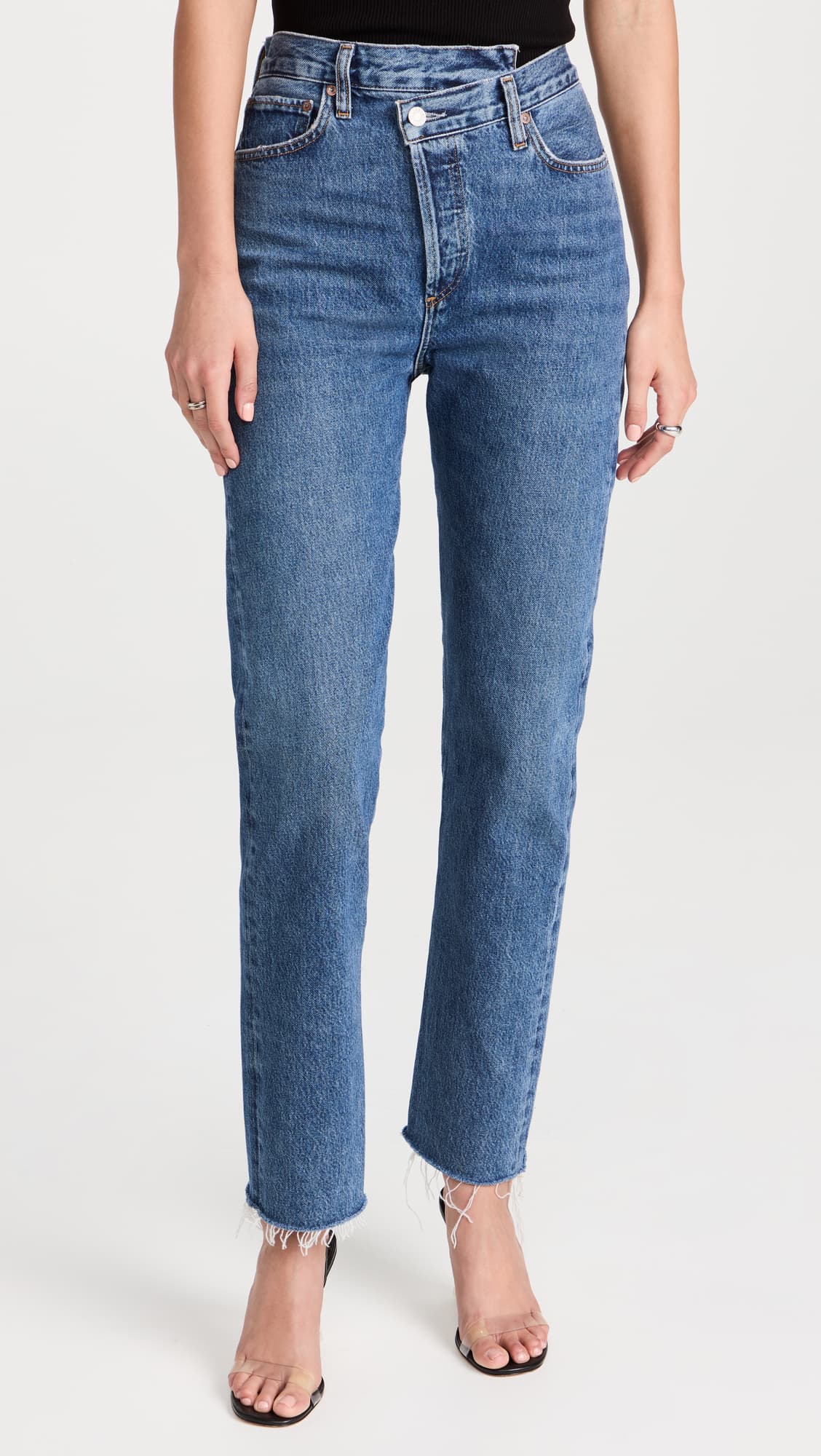 Crisscross Straight Jeans - Image 1