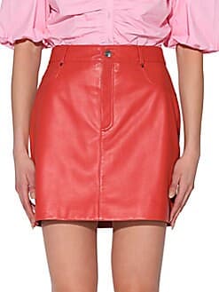 Alicia Mini Leather Skirt - Image 1