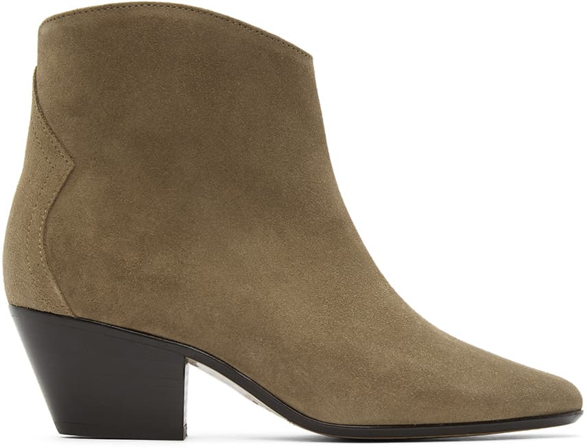 Taupe Dacken Ankle Boots - Image 1
