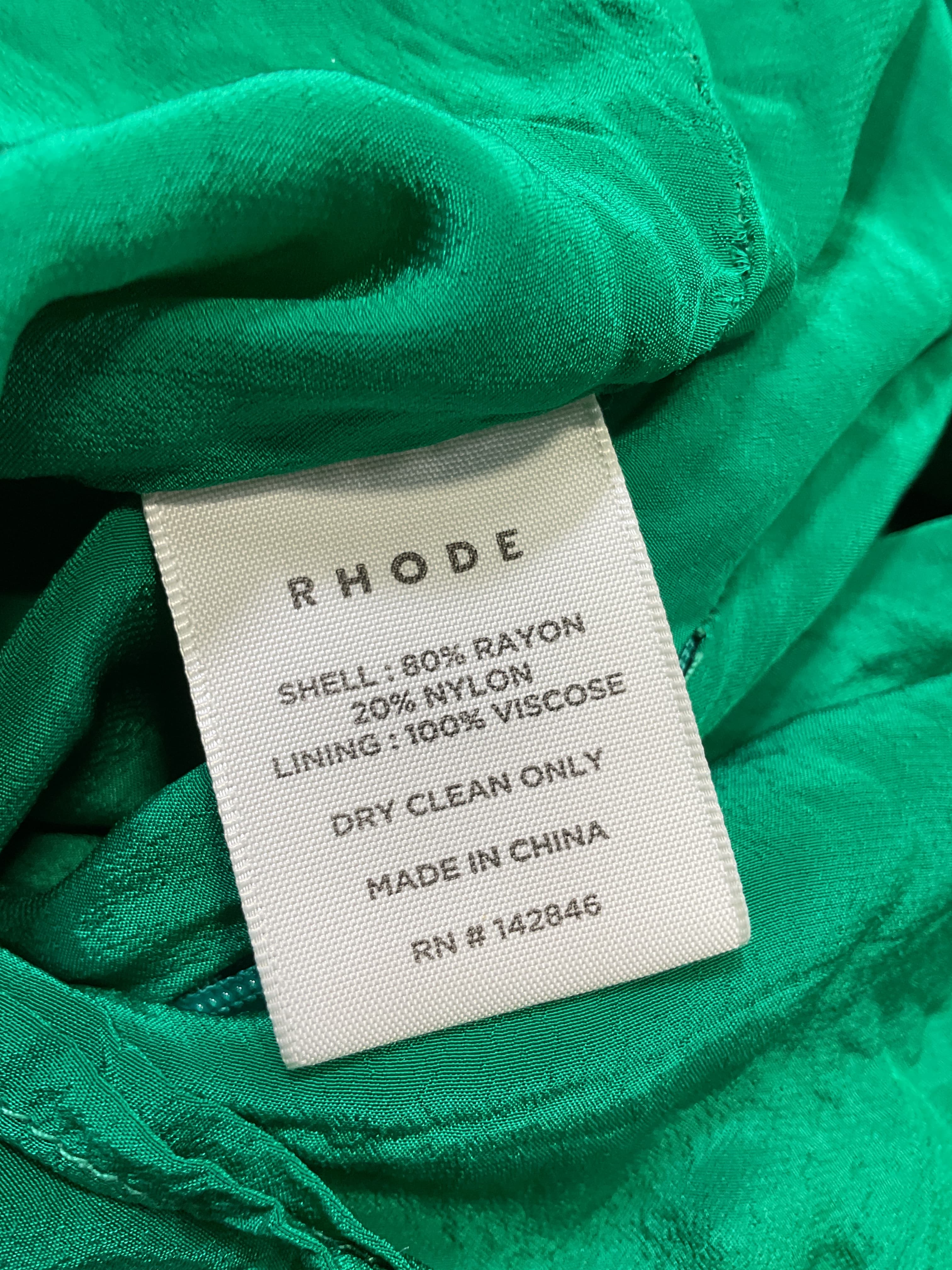 Emerald Rhode Pia Velvet Minidress - Image 4