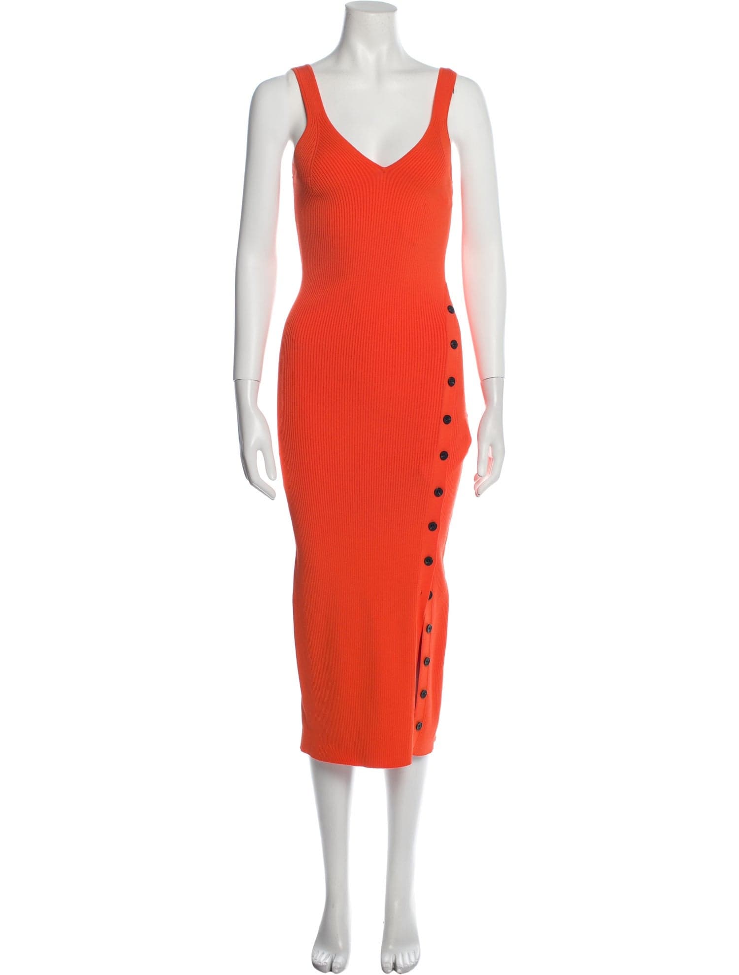Striped Midi Length Dress - Image 1