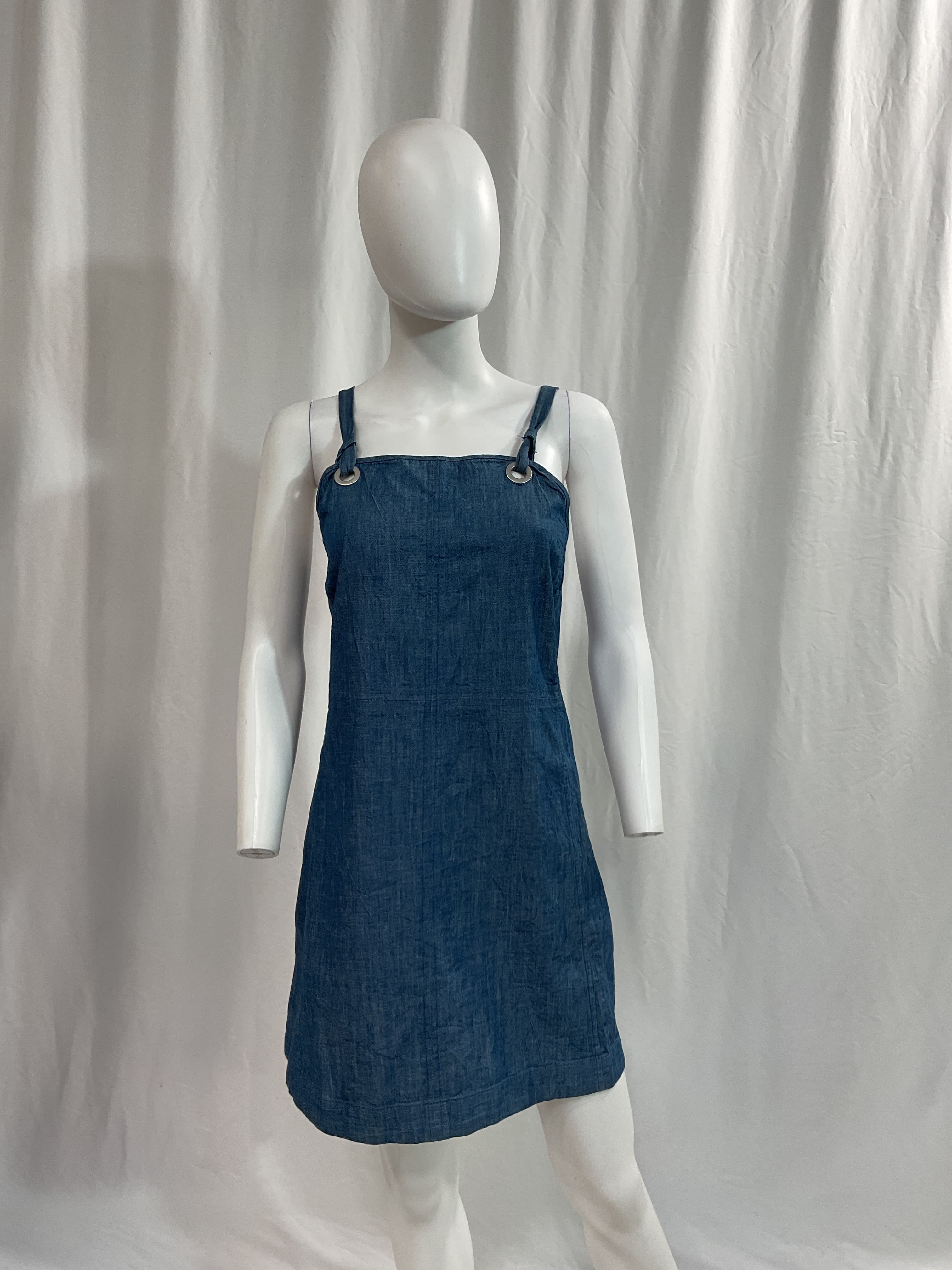 Suffolk Denim Mini Dress - Image 2