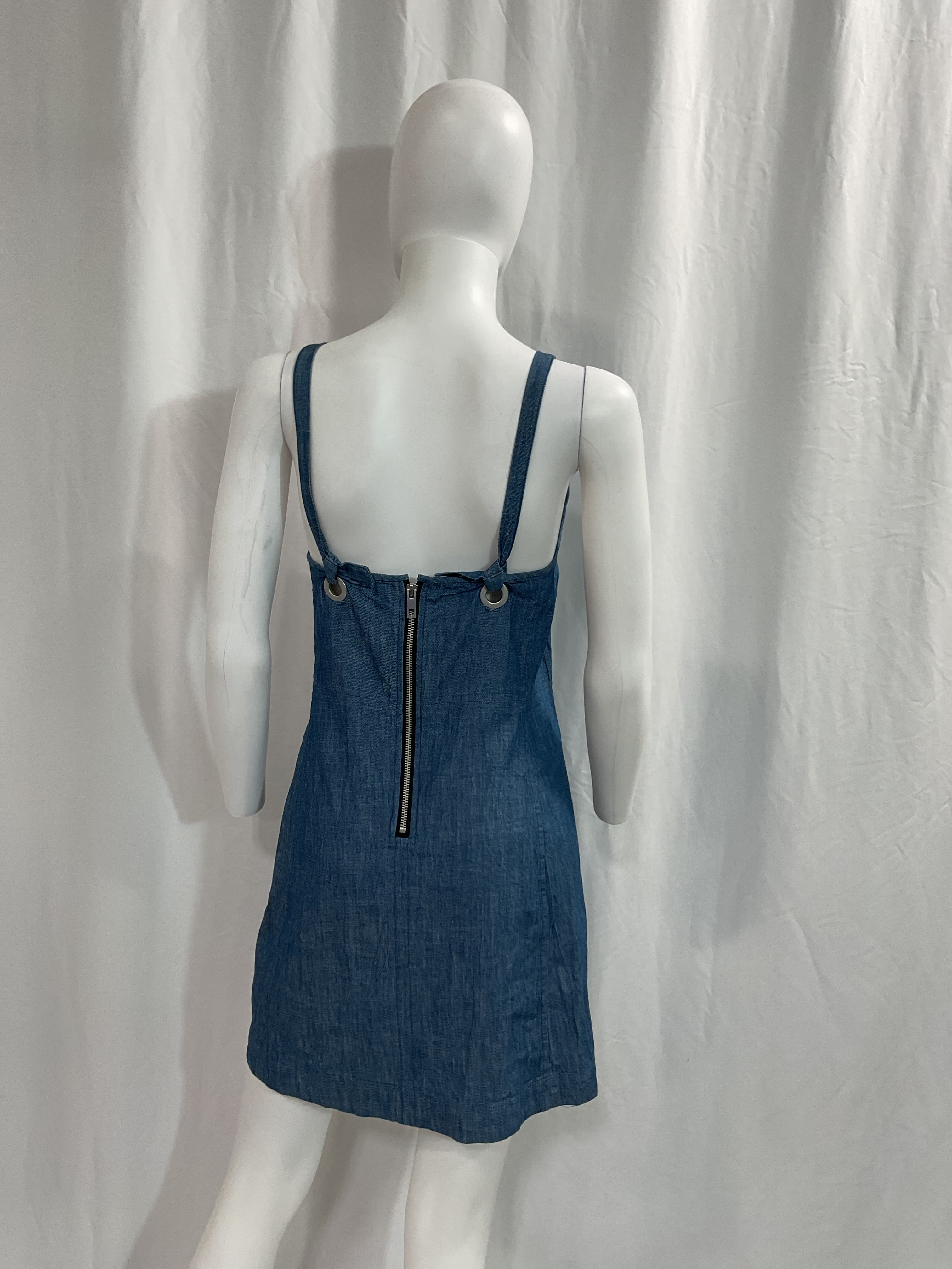 Suffolk Denim Mini Dress - Image 3