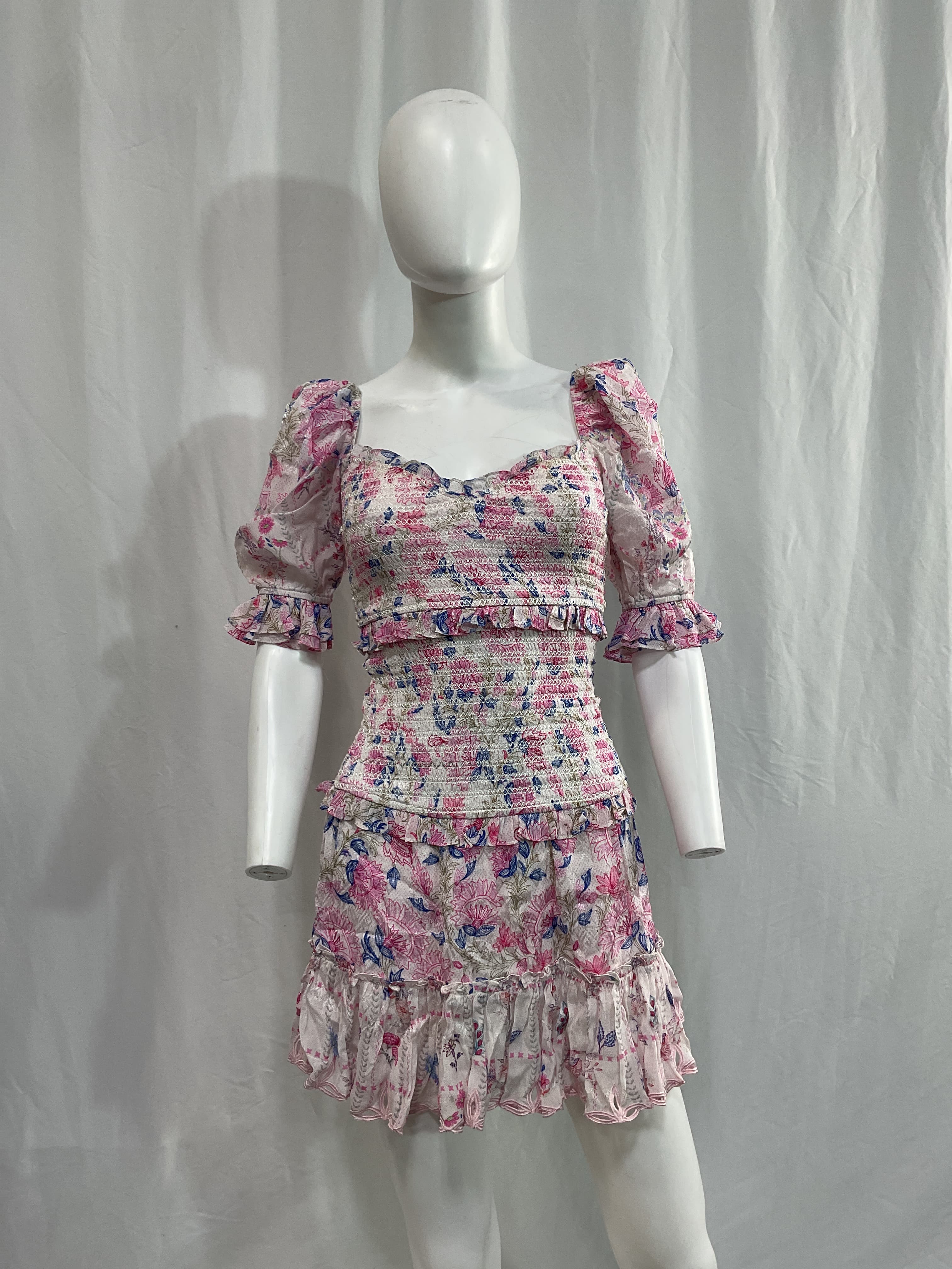Kati Drop Waist Mini Dress In White - Image 2
