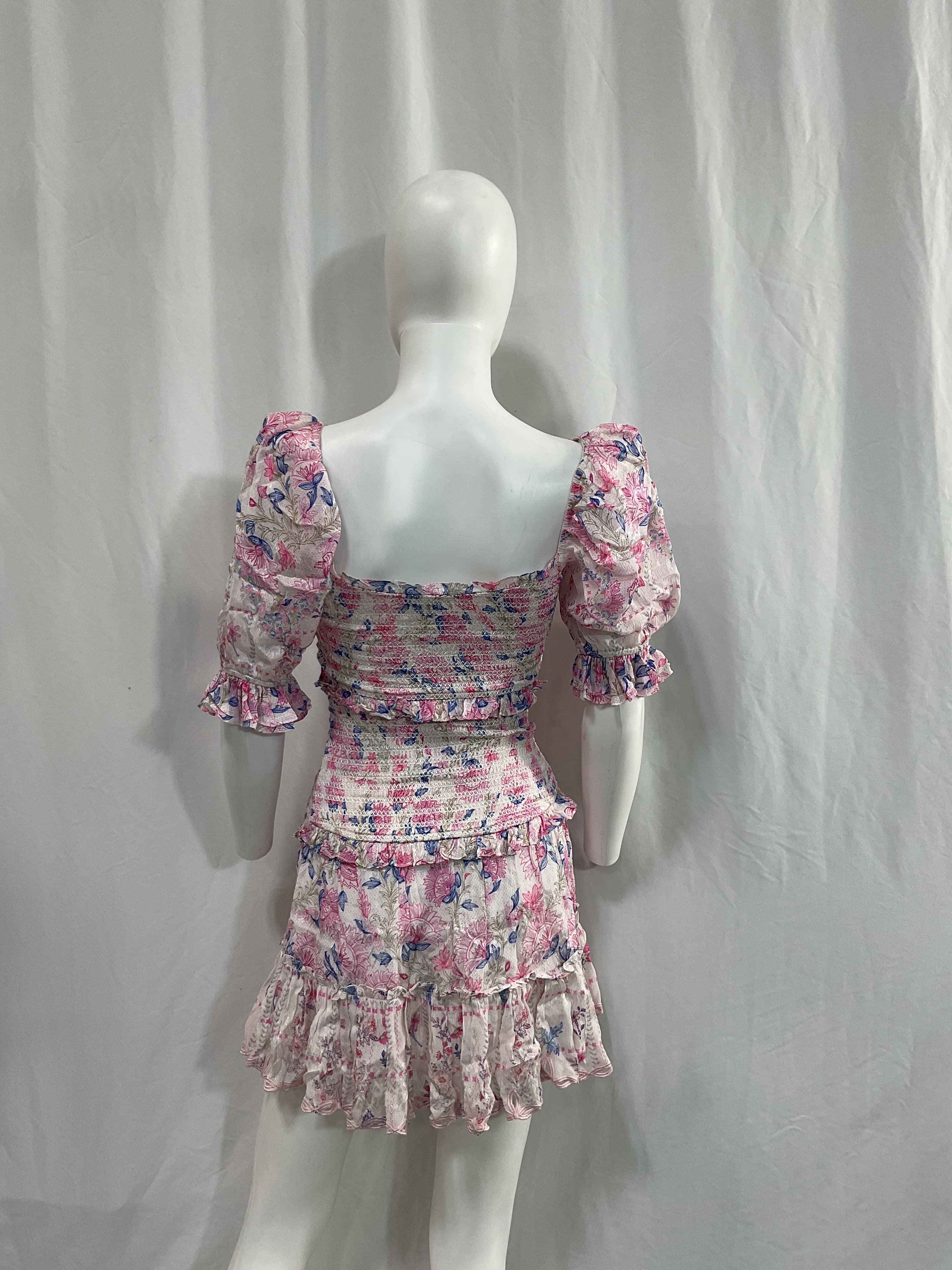 Kati Drop Waist Mini Dress In White - Image 3