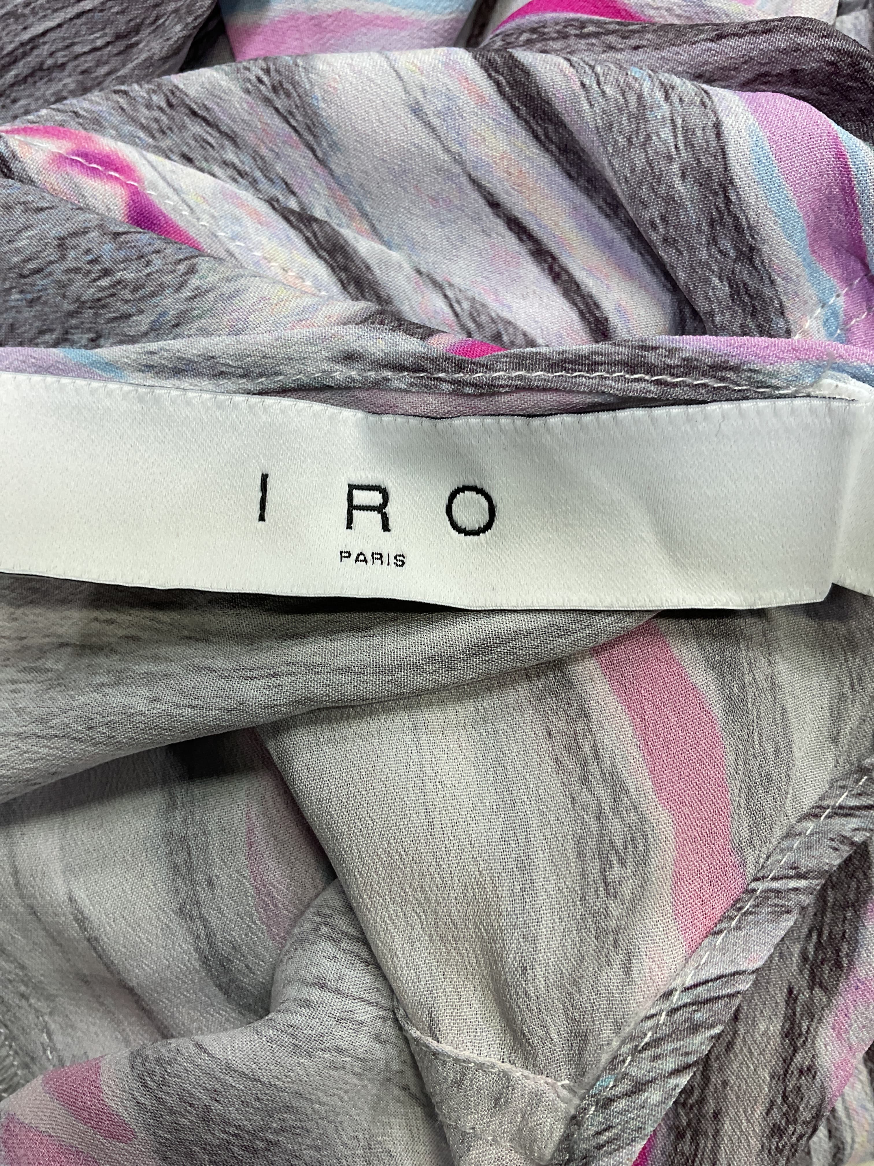 Isiari Mini Dress In Grey & Pink - Image 4