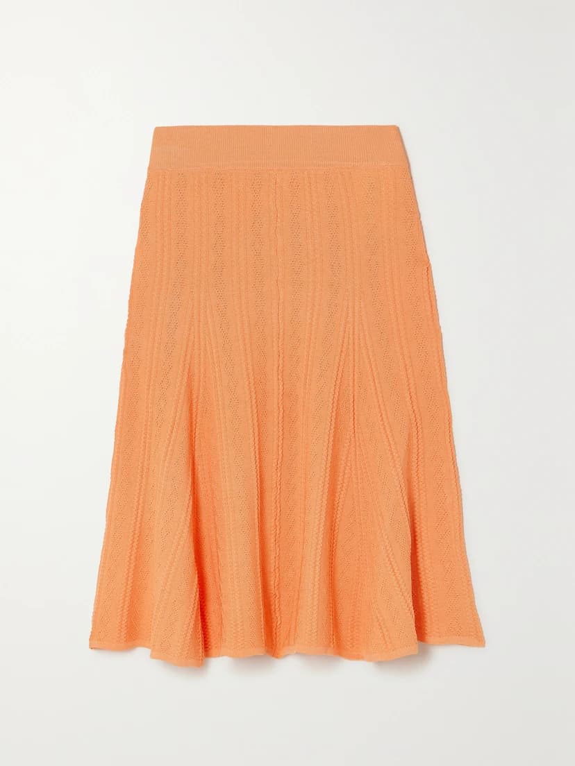Bastia Pointelle-Knit Skirt - Image 1