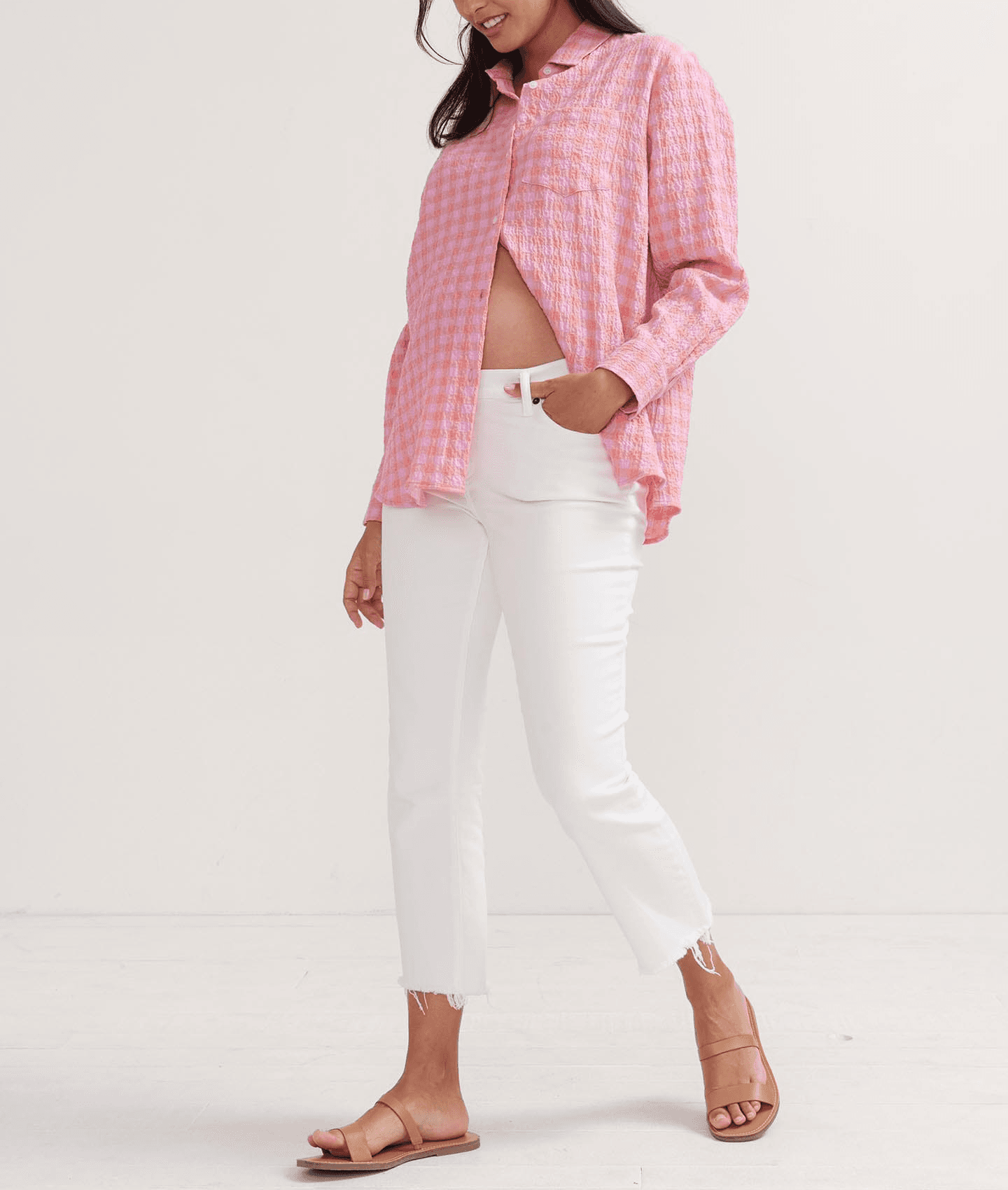 The Crop Maternity Jean - Image 1