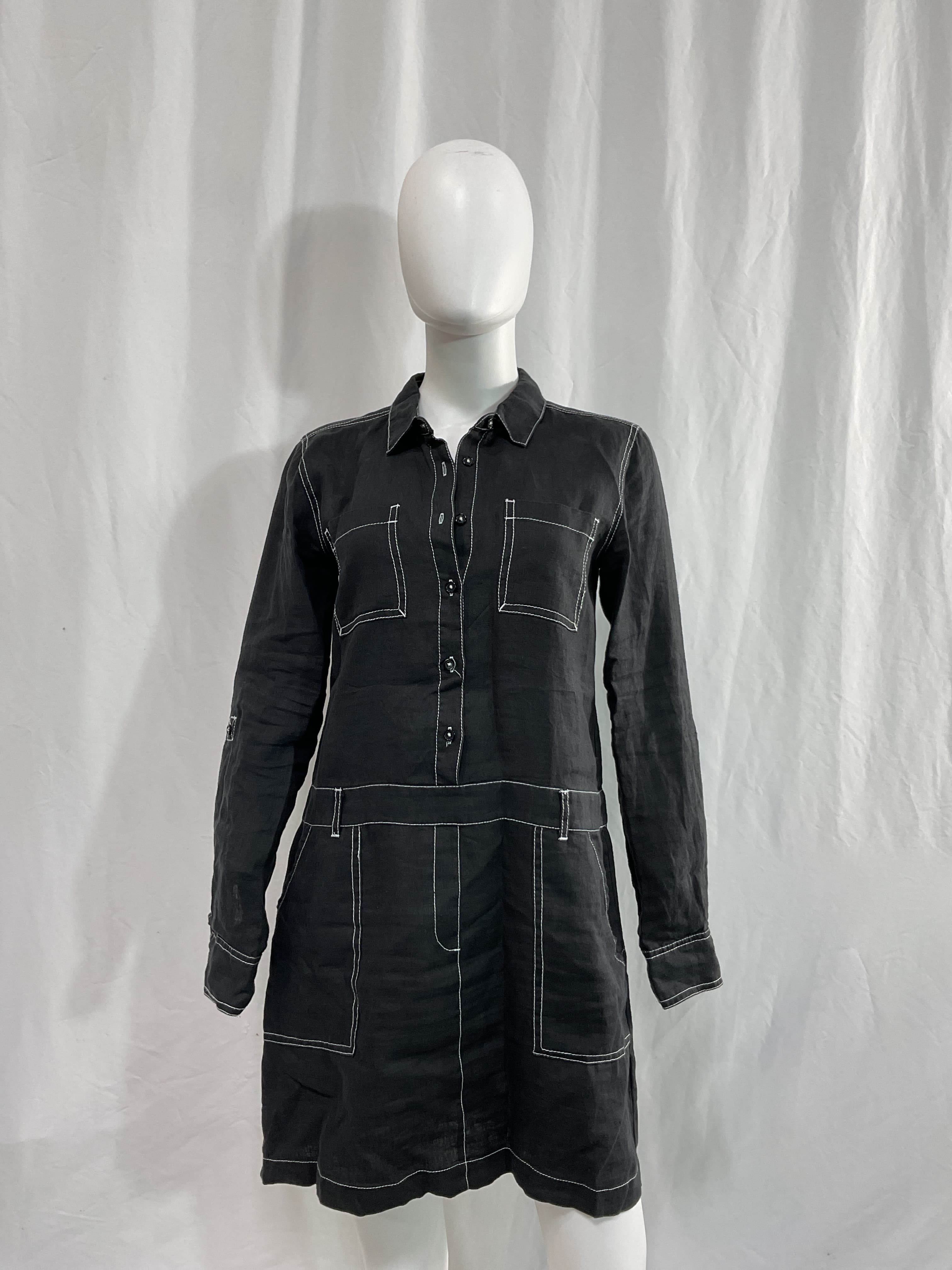 Pilar Linen Shirt Dress - Image 2
