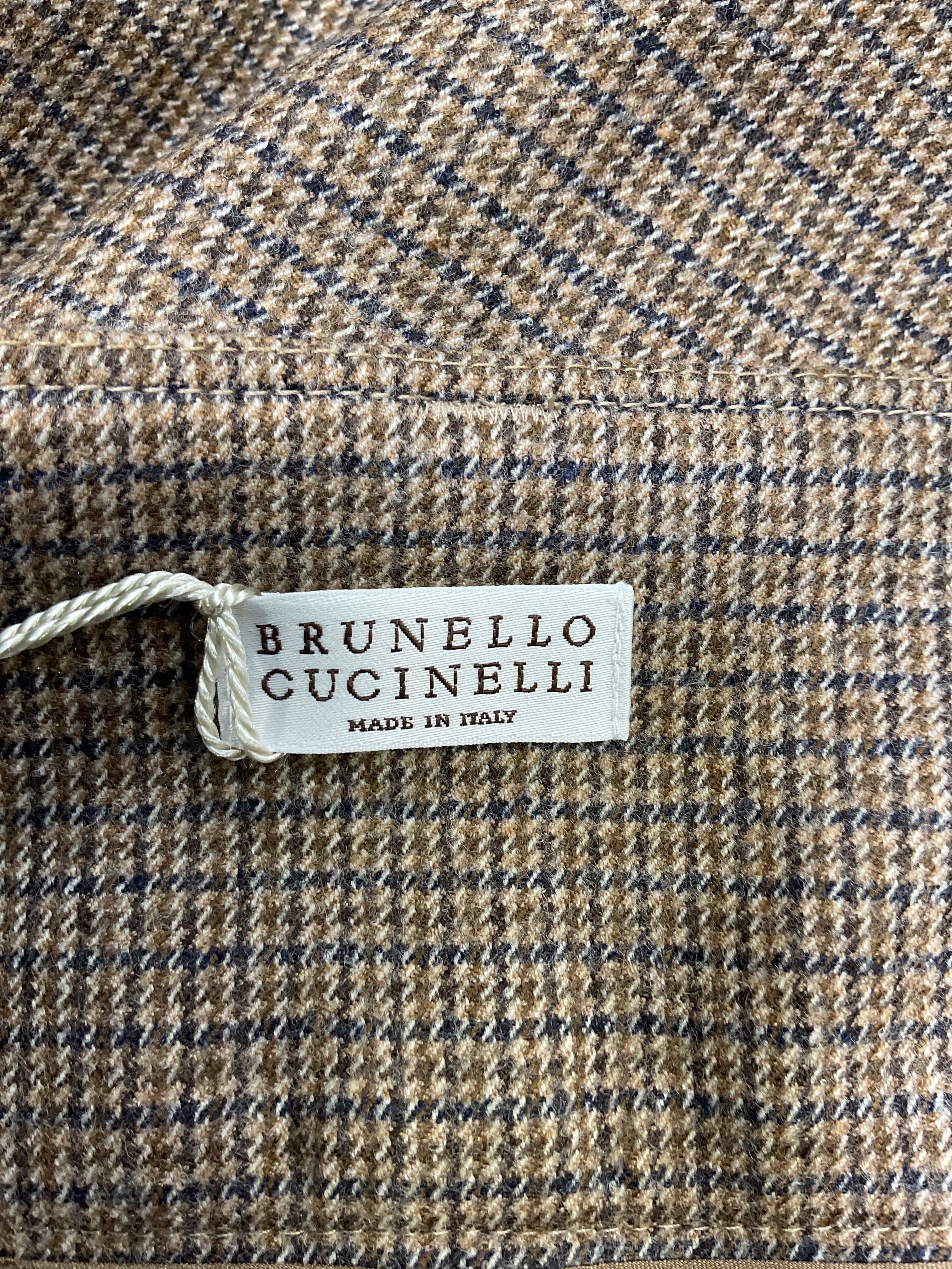 Bead-Embellished Checked Wool-Blend Shorts - Image 4
