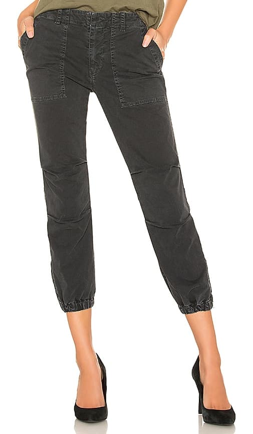 Cropped Military Pant In Carbon - Image 1