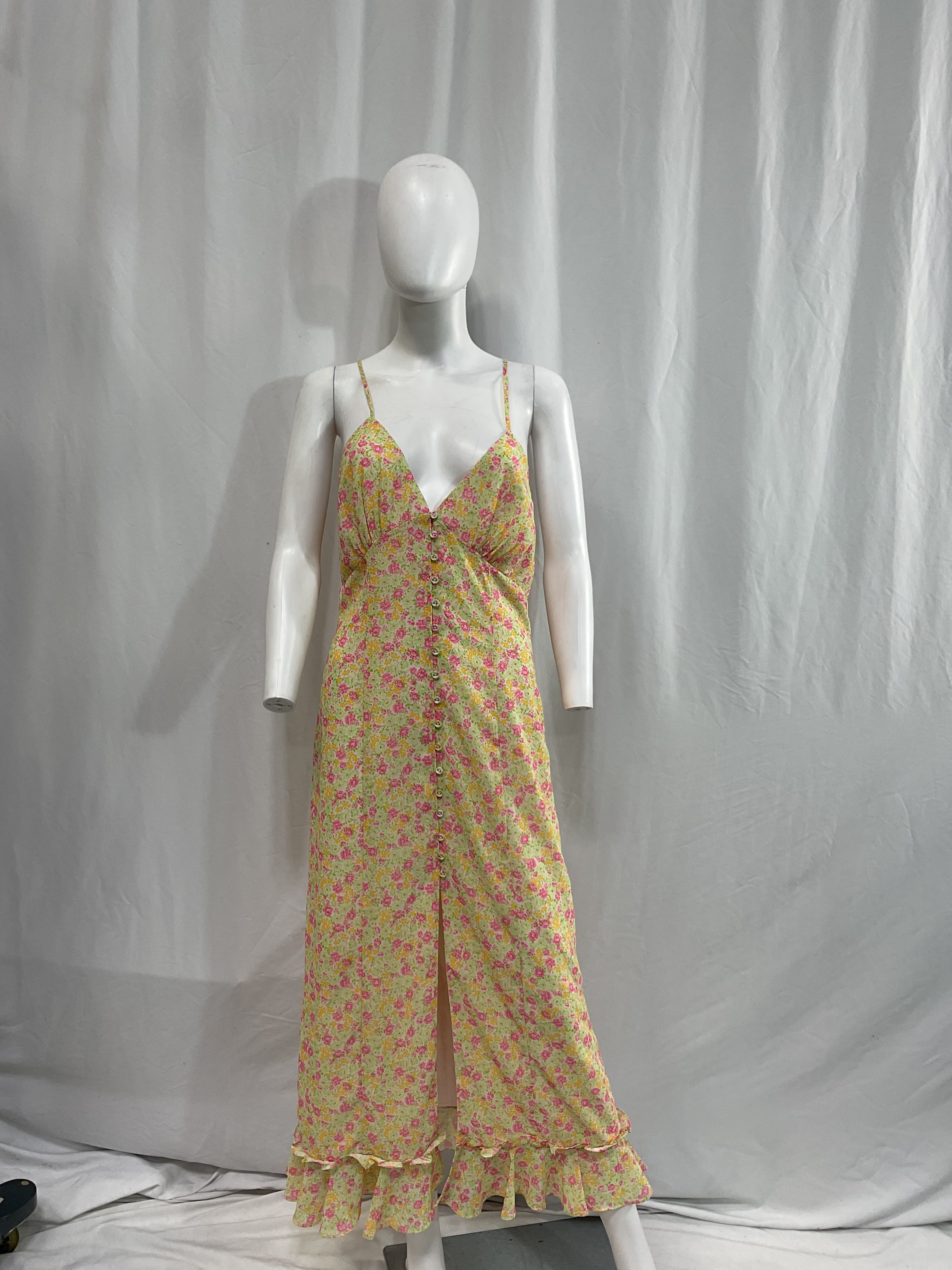 Quincy Midi Dress In Pink Lemonade Multi - Image 2