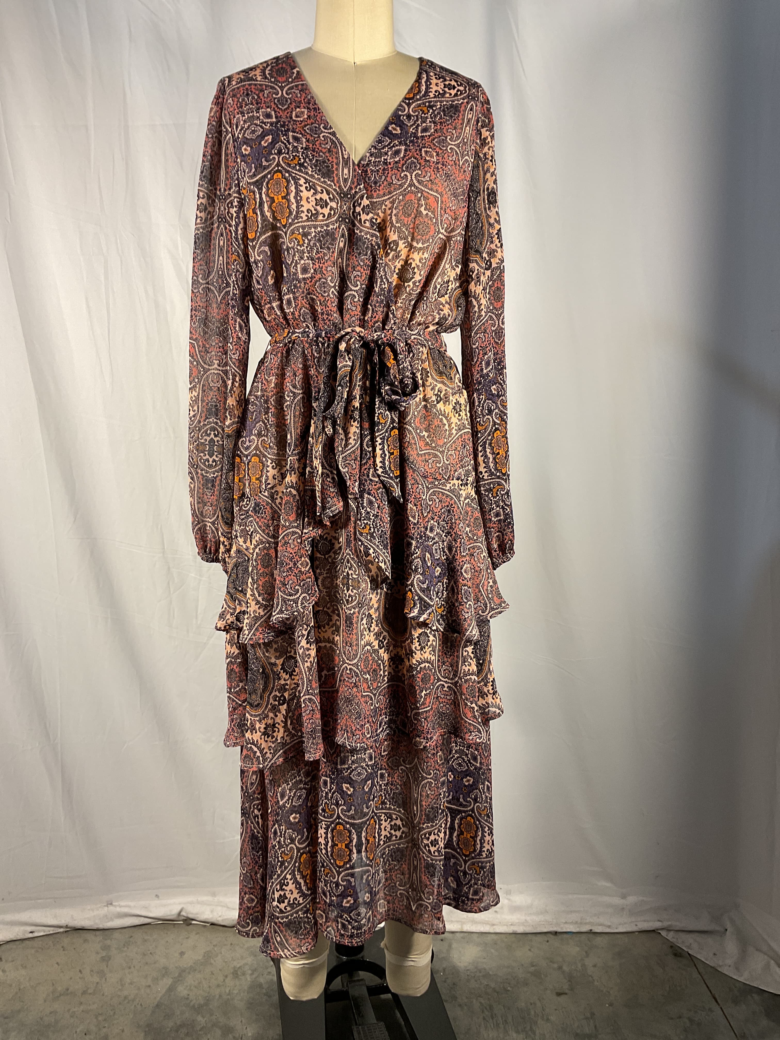 Hosseini Frill Midi Dress - Image 2