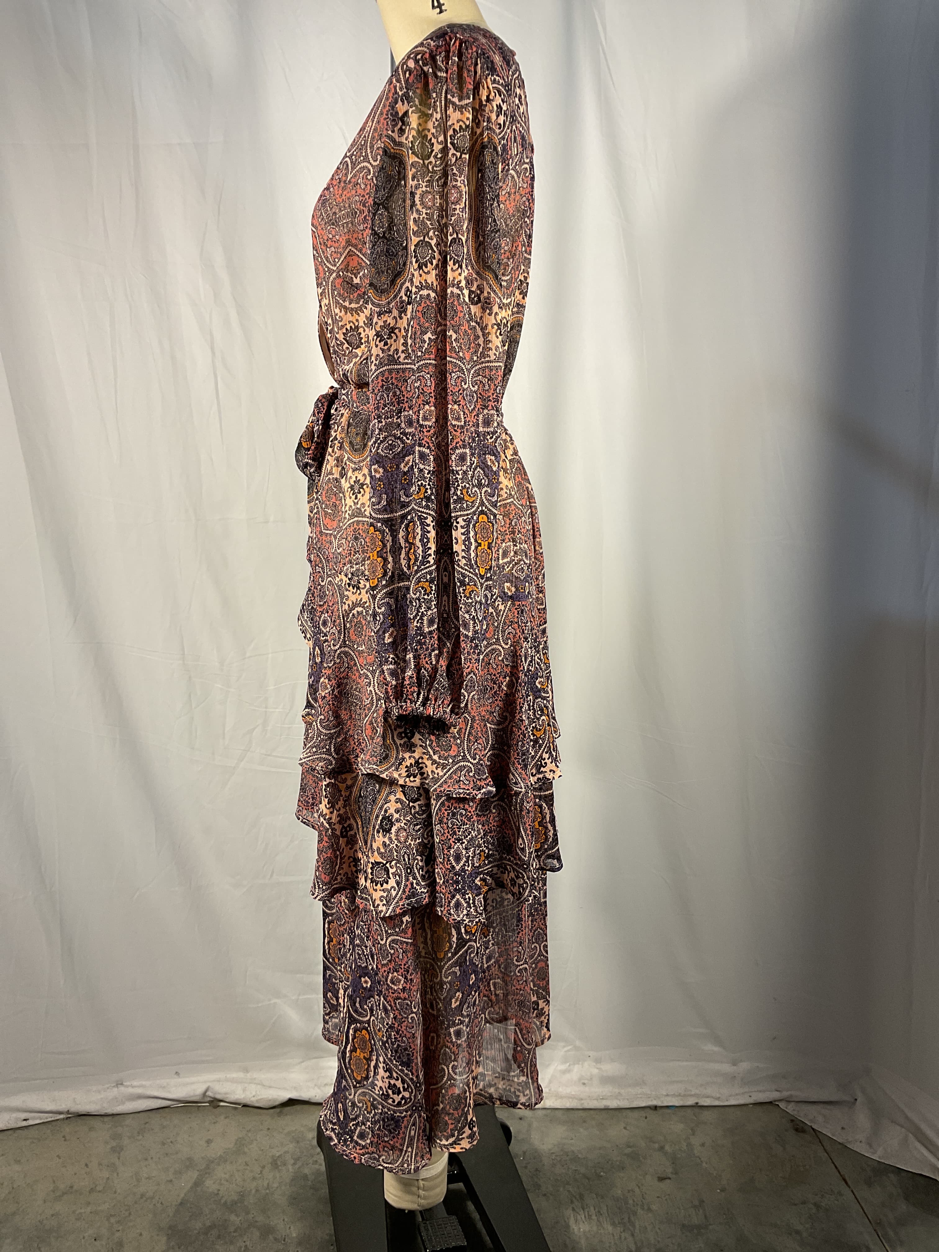 Hosseini Frill Midi Dress - Image 3