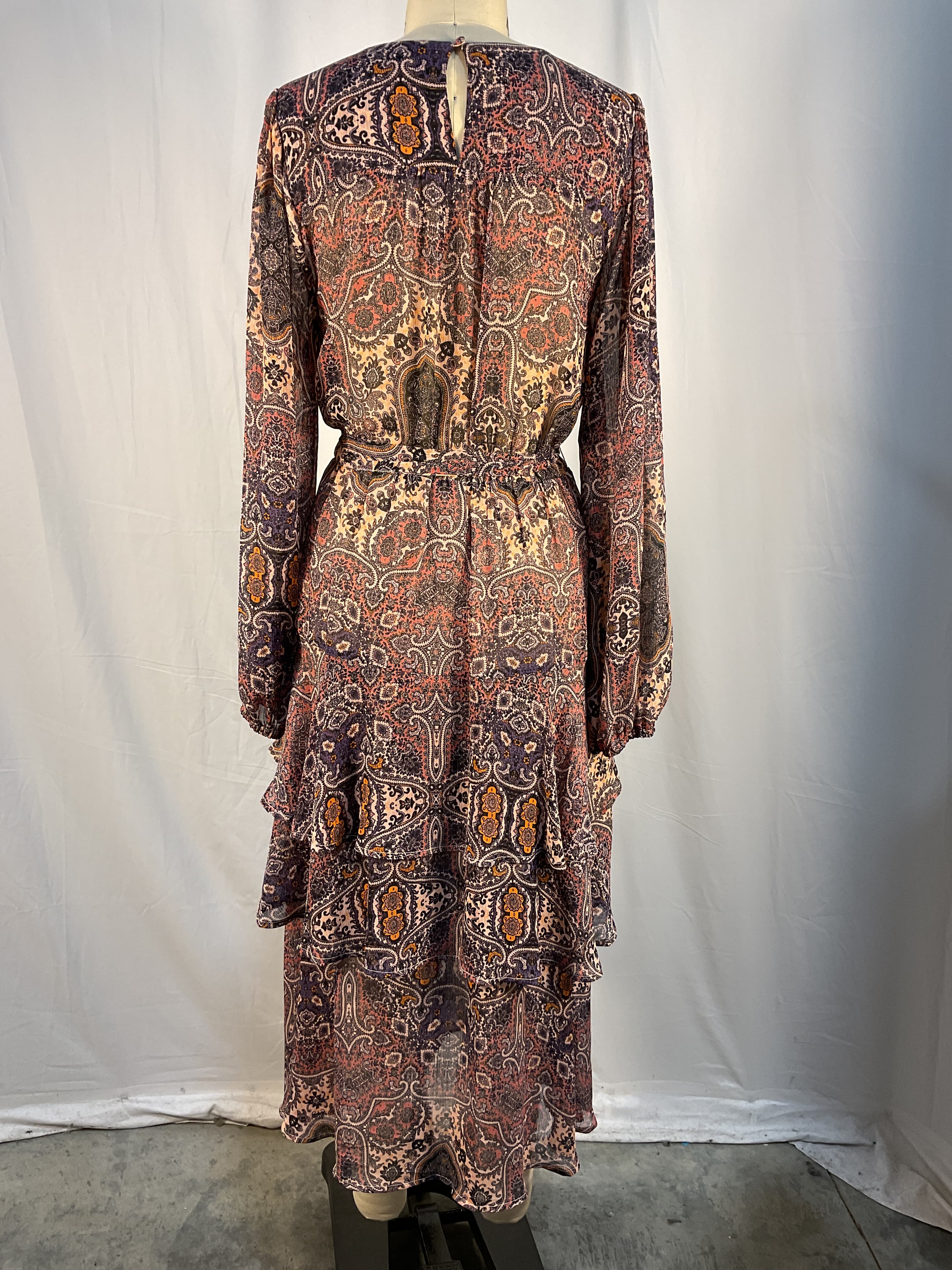 Hosseini Frill Midi Dress - Image 4