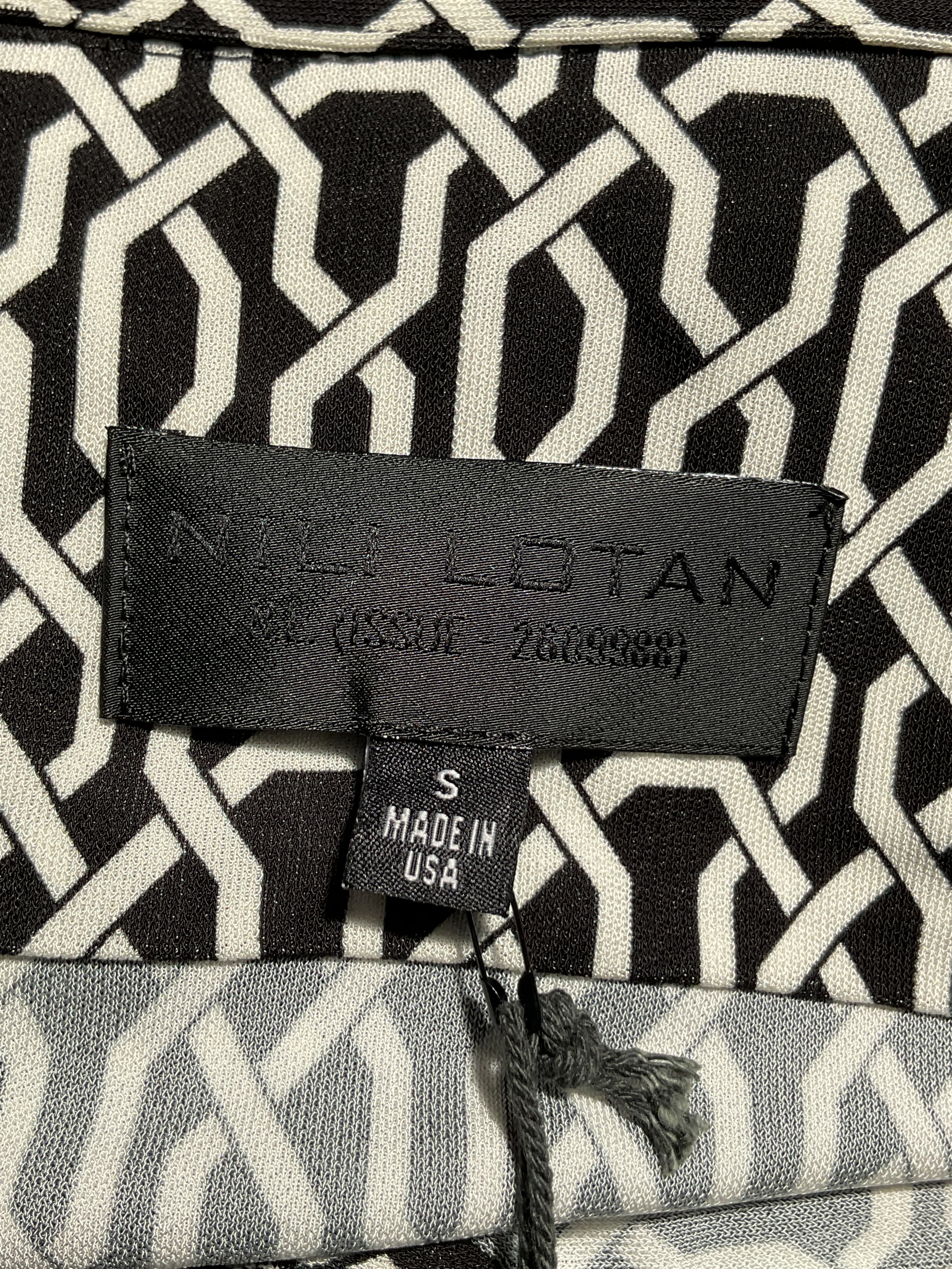 Celestine Shirt In Art Deco Black & Ivory - Image 4