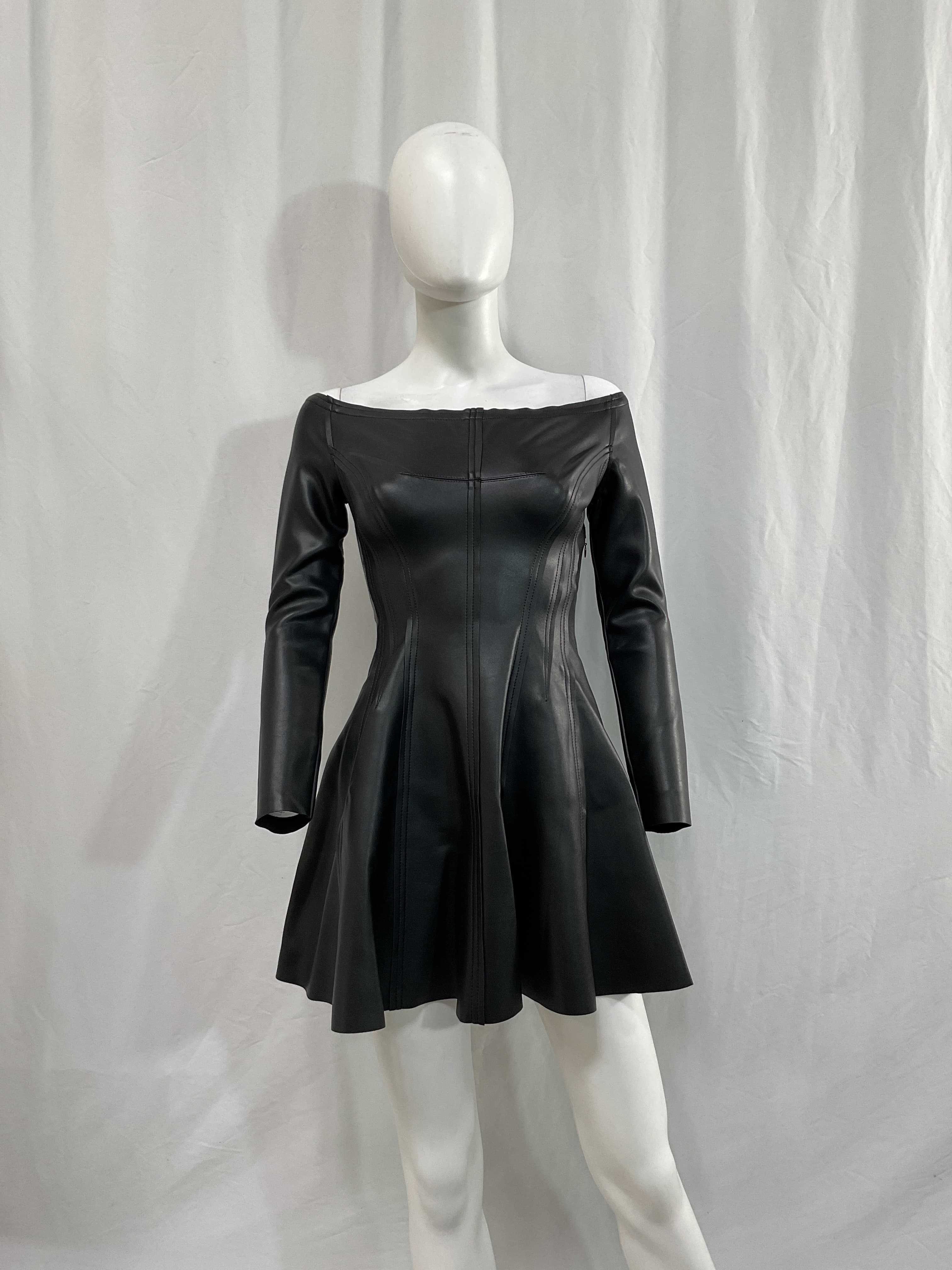Norma Kamali X Revolve Off Shoulder Grace Mini Dress In Black - Image 2