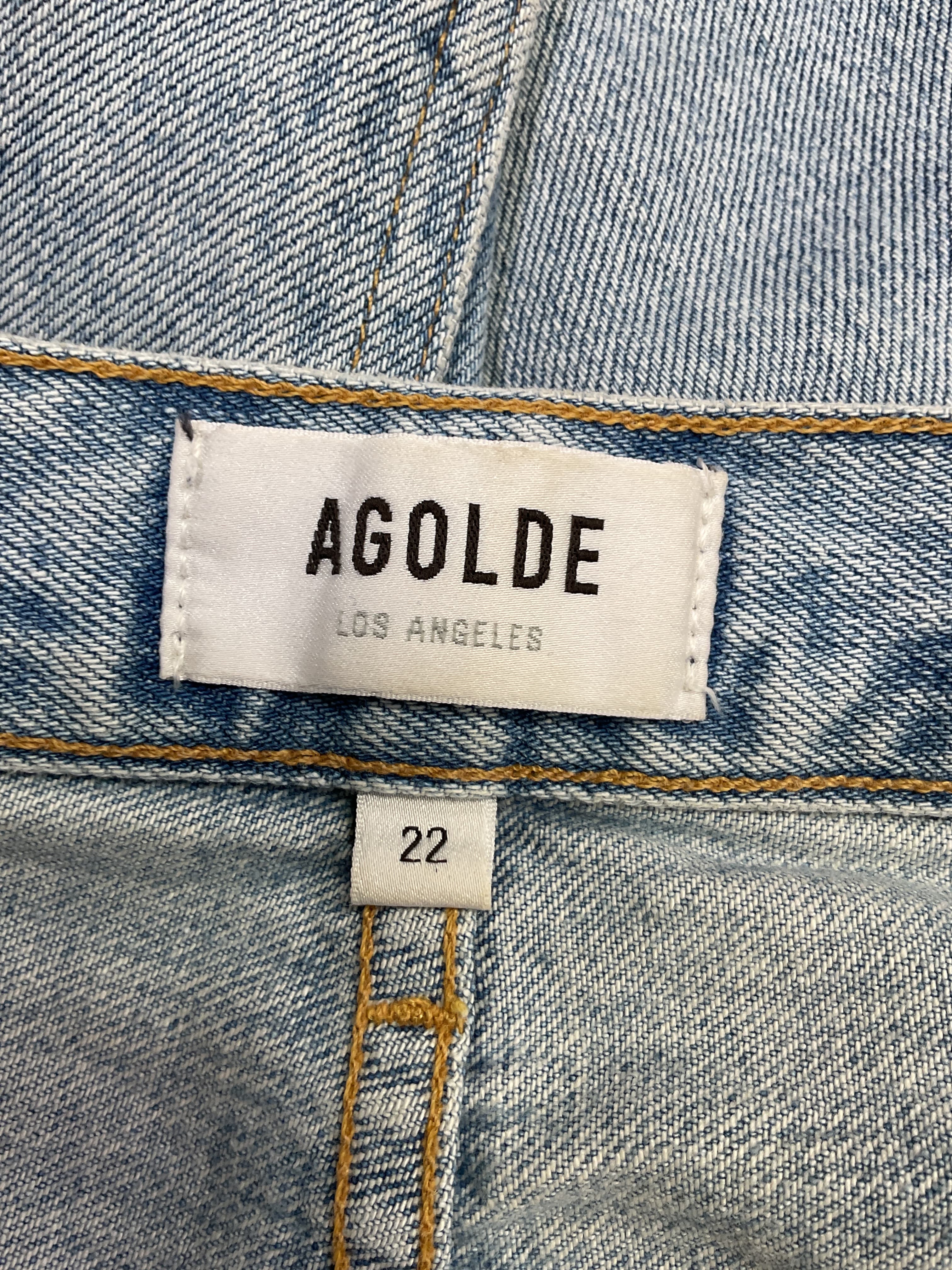 Blue Criss Cross Upsized Jeans - Image 2