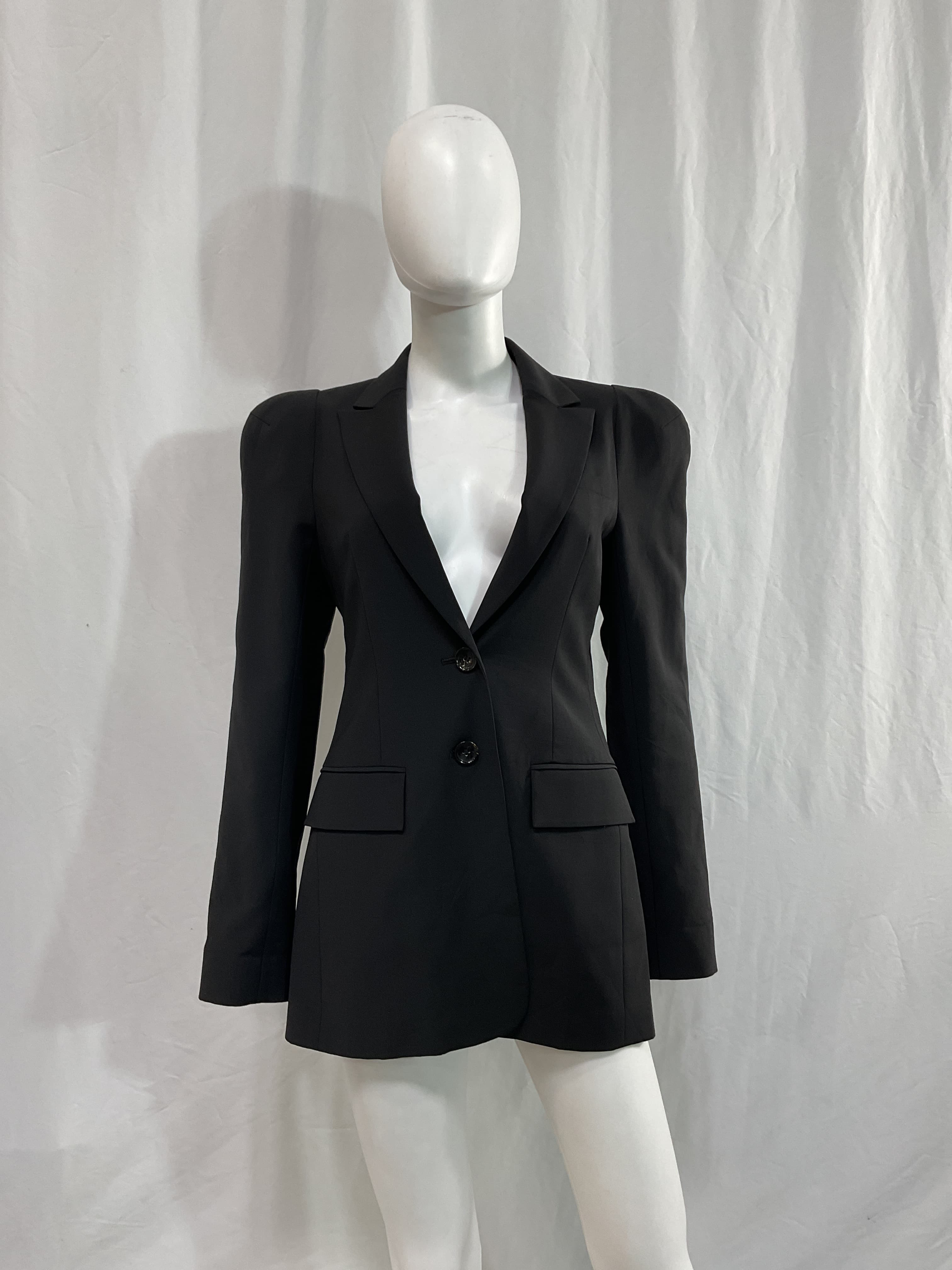 Recycled Tropical Wool Sculpted Blazer - Image 3